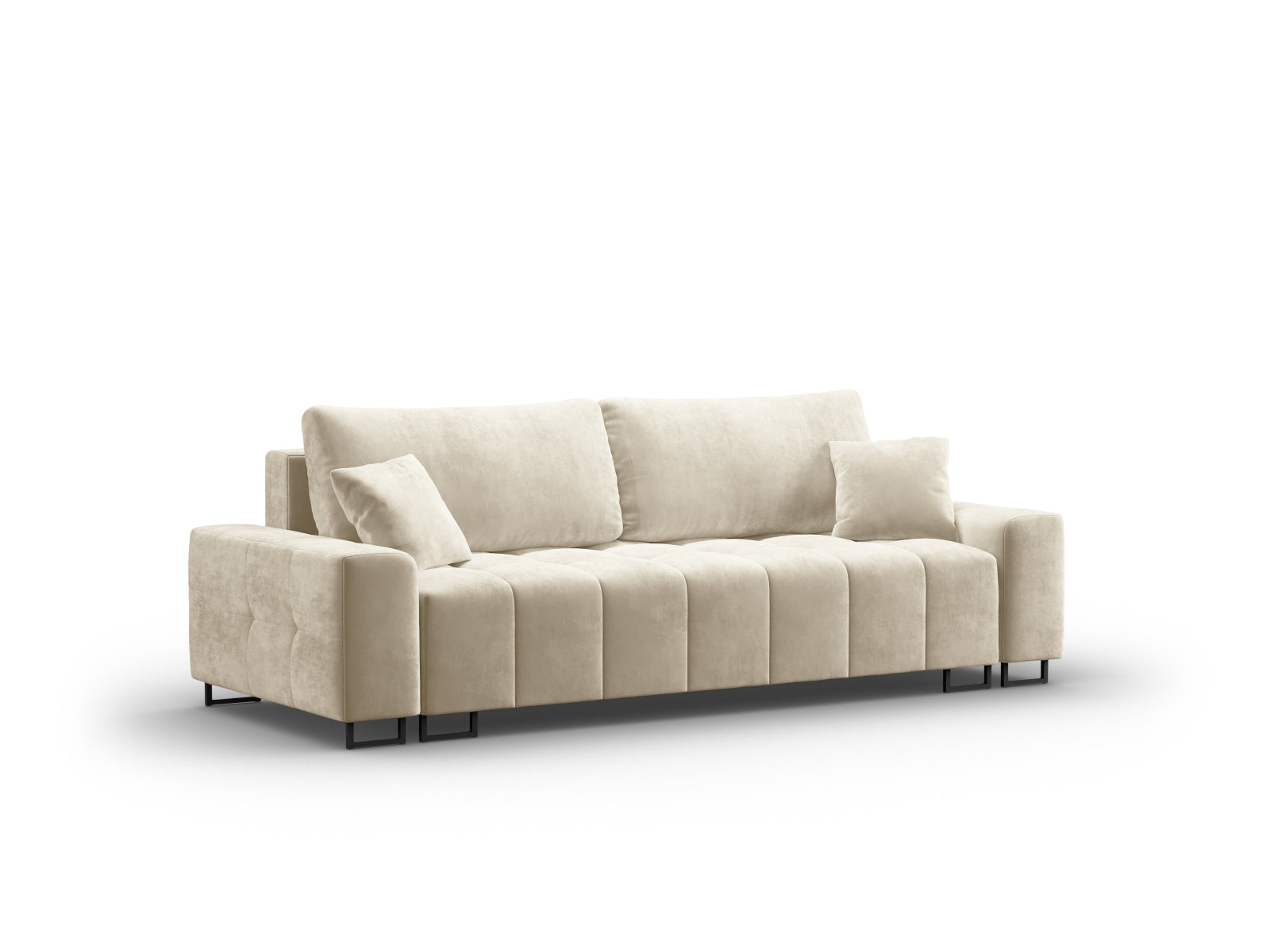 Erleben Sie das Wicklow Velour Sofa von Cosmopolitan Design – stilvolles 3-Sitzer Sofa mit Schlaffunktion und cleverem Stauraum für Ihr Zuhause.