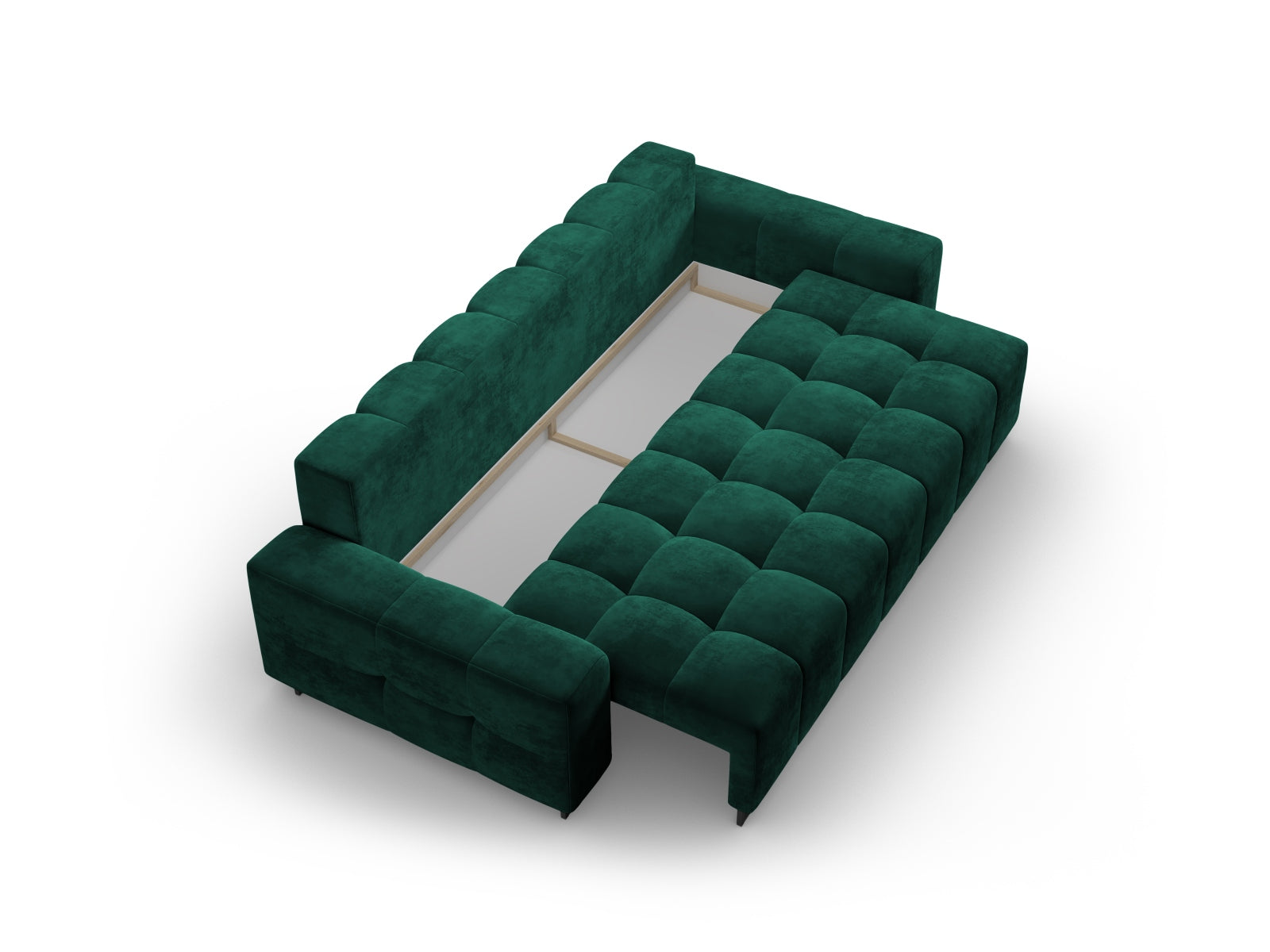 Entdecken Sie das Wicklow Velour Sofa von Cosmopolitan Design – elegantes 3-Sitzer Sofa mit innovativer Schlaffunktion und praktischem Stauraum.