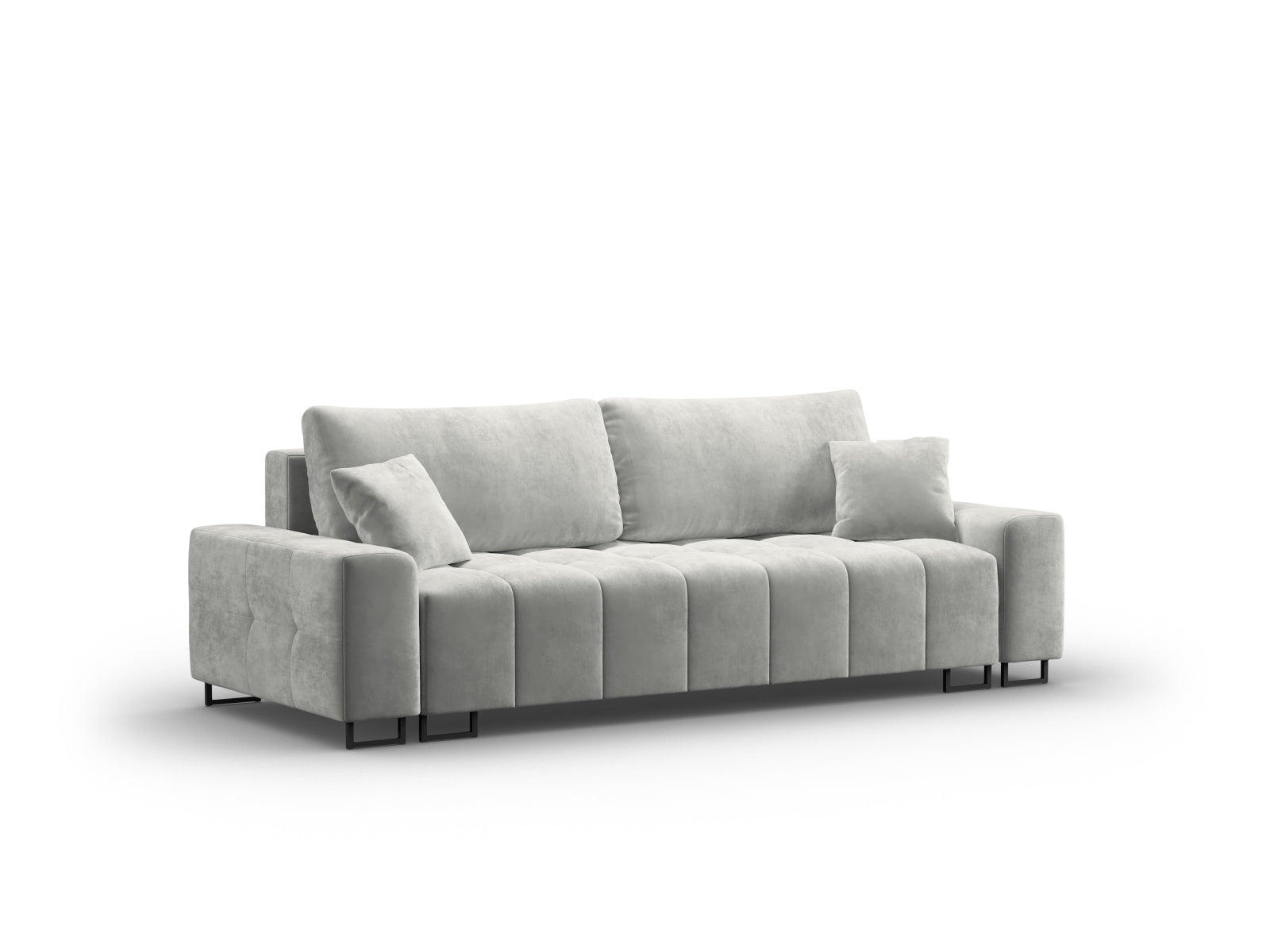 Erleben Sie das Wicklow Velour Sofa von Cosmopolitan Design – stilvolles 3-Sitzer Sofa mit cleverer Schlaffunktion und praktischem Stauraum.