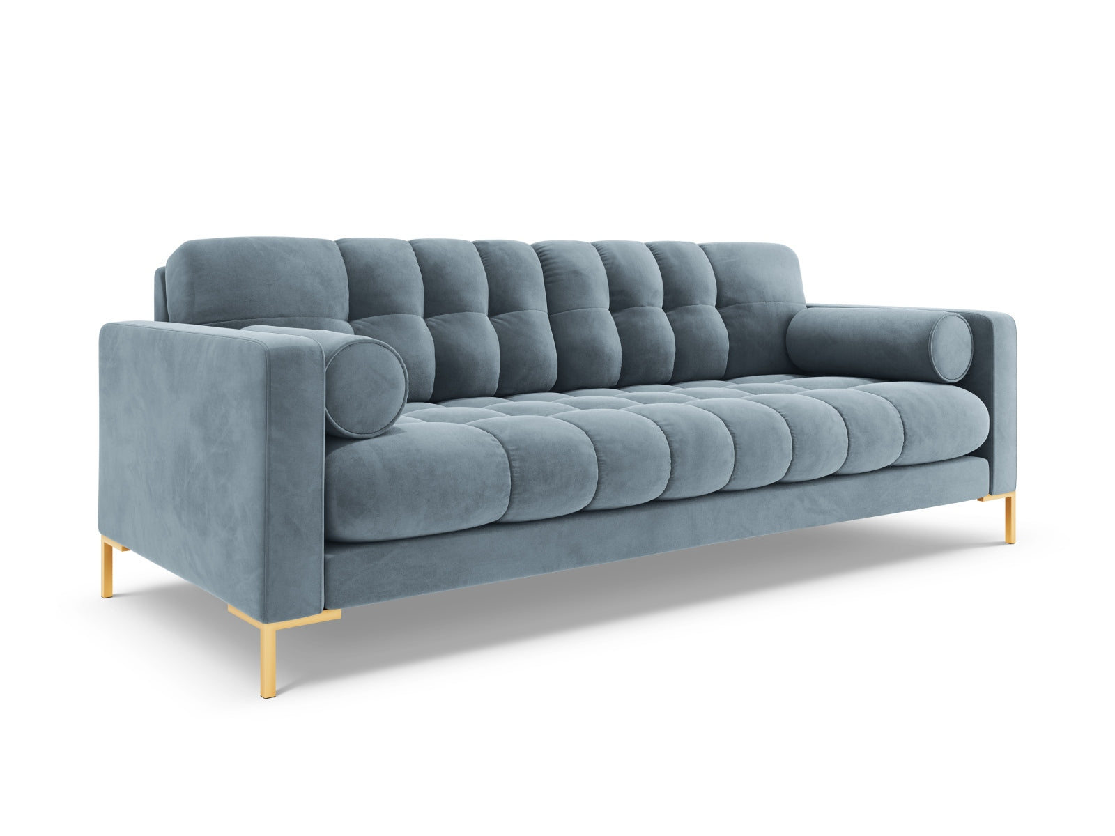 Elegantes 3-Sitzer Sofa Bali in sanftem Hellblau, ideal für stilvolle Wohnräume. Hochwertige Materialien und modernes Design von Cosmopolitan Design.