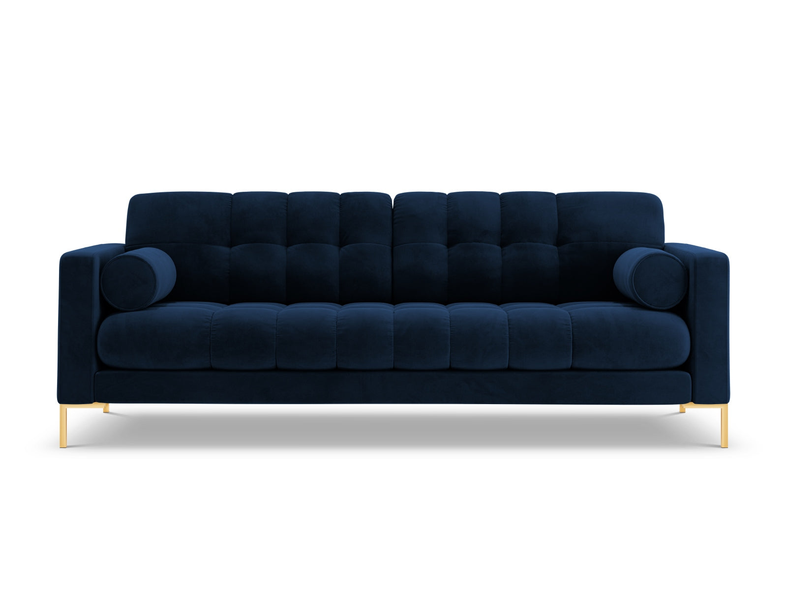 Stilvolles 3-Sitzer Sofa Bali in Royal Blue-Bluvel, perfekt für entspannte Abende und geschmackvolle Wohnräume. Hochwertige Materialien und modernes Flair.