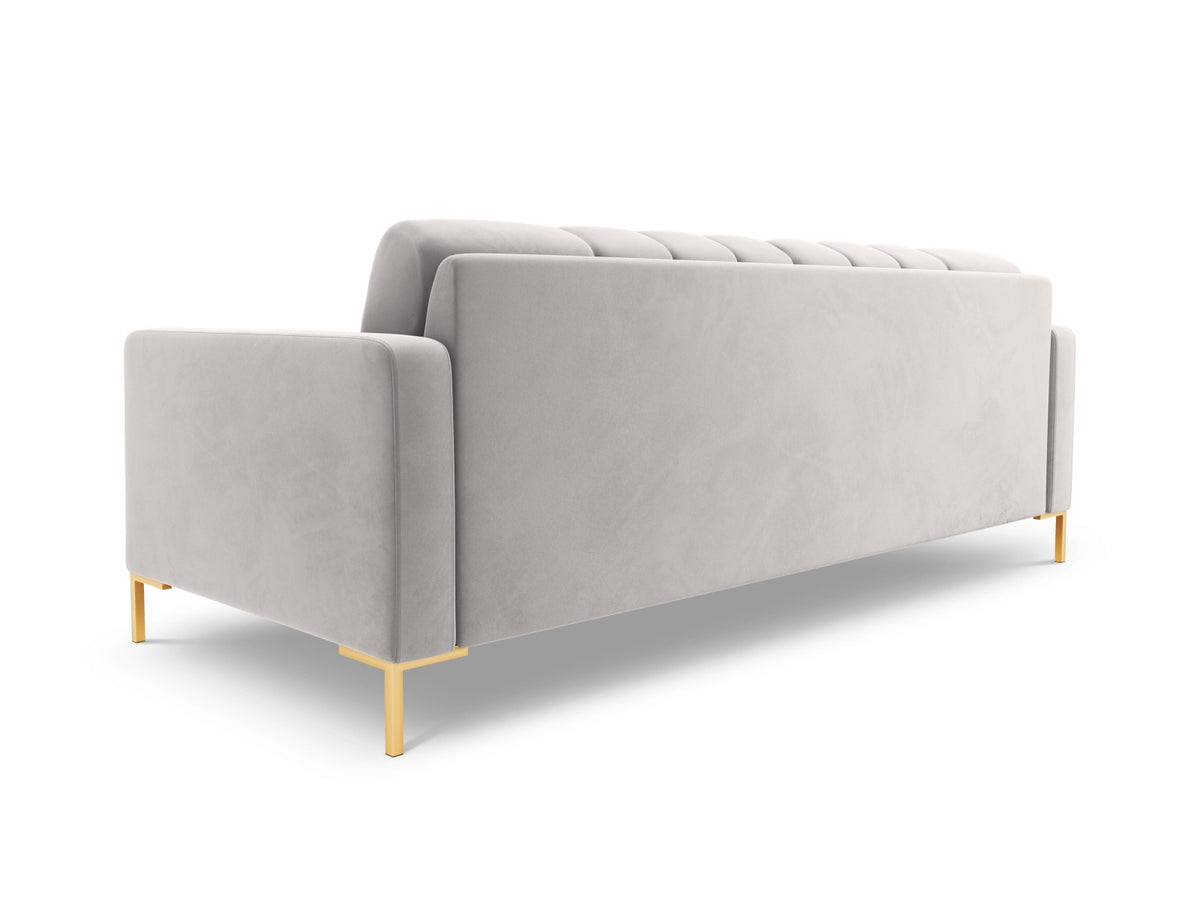 3er Sofa Bali von Cosmopolitan Design mit Stoffbezug, Holzrahmen und Metallbeinen