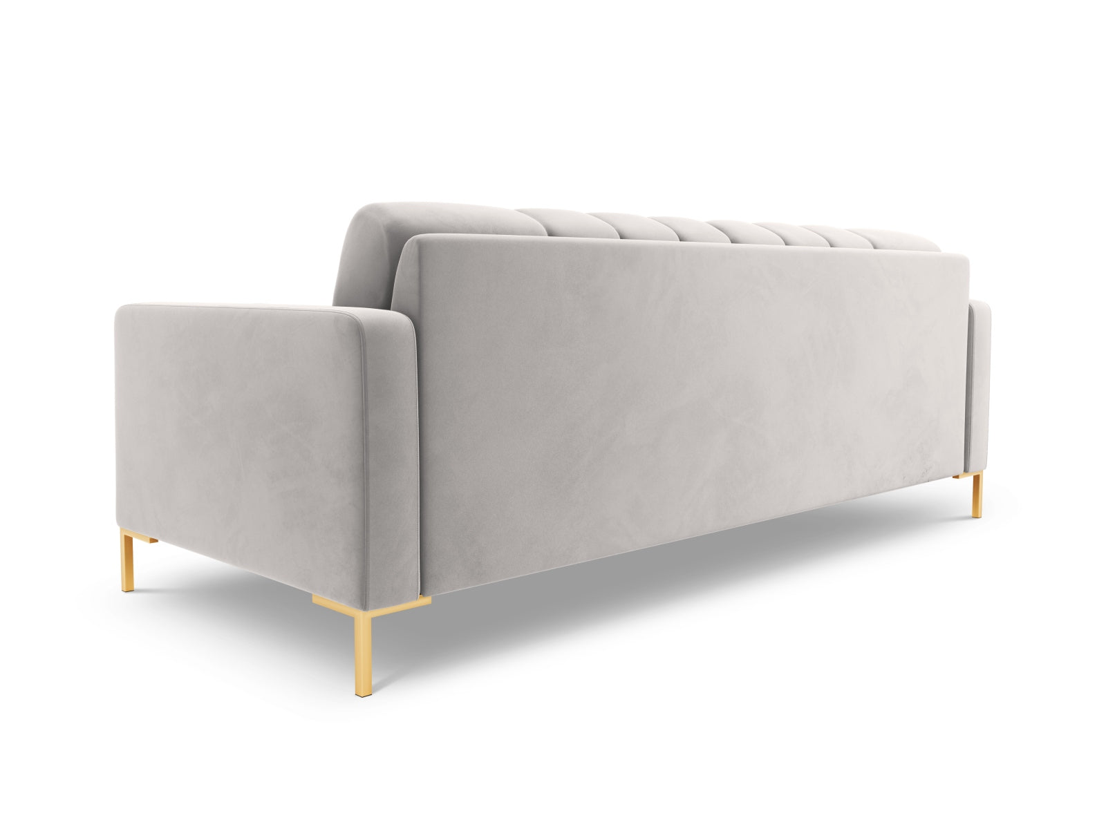 Elegantes 3-Sitzer Sofa Bali von Cosmopolitan Design, aus hochwertigem Silver-Bluvel, ideal für moderne Wohnräume und stilvolle Akzente.