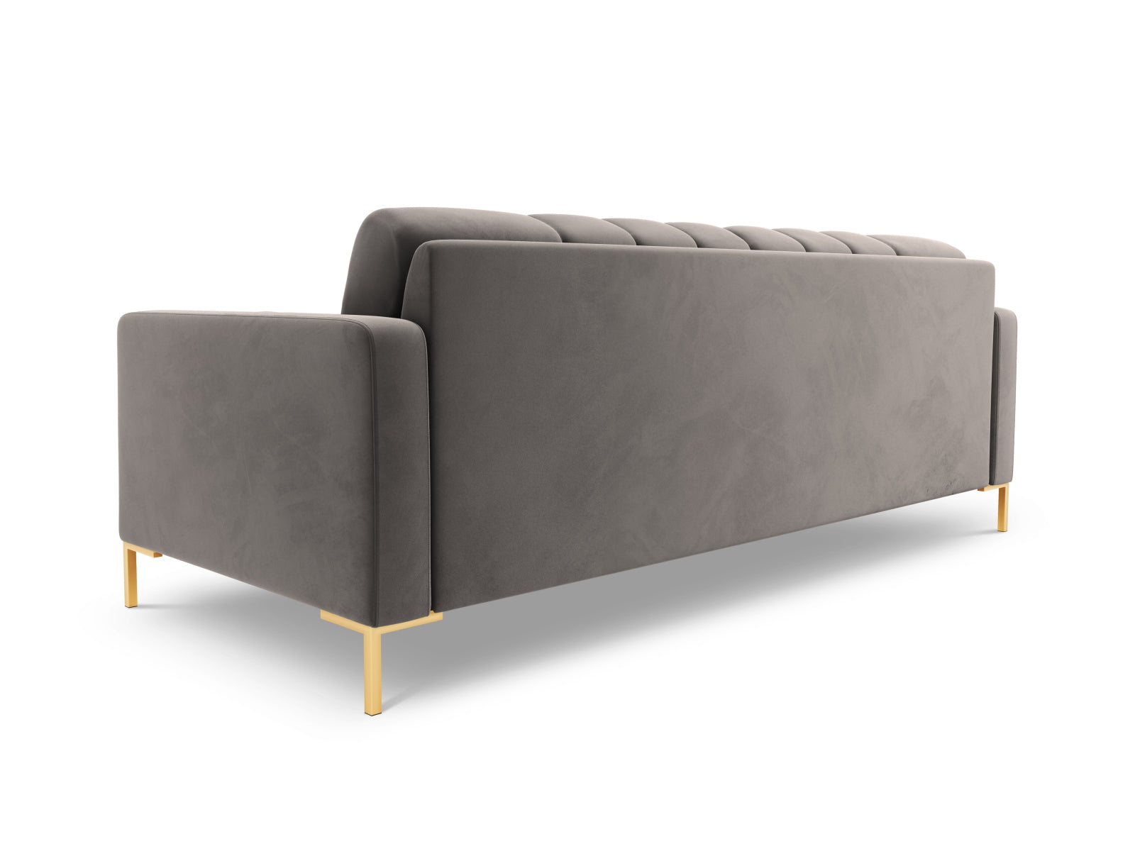 Elegantes 3-Sitzer Sofa Bali in sanftem Light Grey-Bluvel, ideal für stilvolle Wohnräume und entspannte Stunden von Cosmopolitan Design.