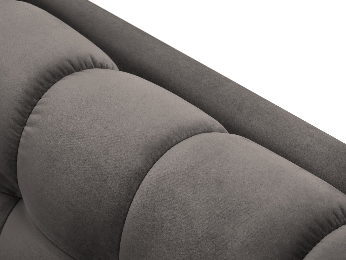 3er Sofa Bali von Cosmopolitan Design mit Stoffbezug, Holzrahmen und Metallbeinen