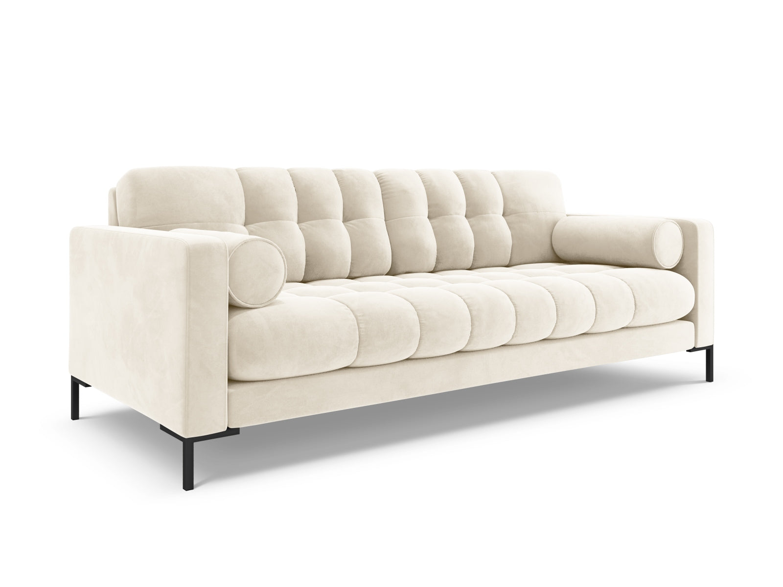 Elegantes 3-Sitzer Sofa Bali in sanftem Beige, ideal für stilvolle Wohnräume, präsentiert von Cosmopolitan Design.