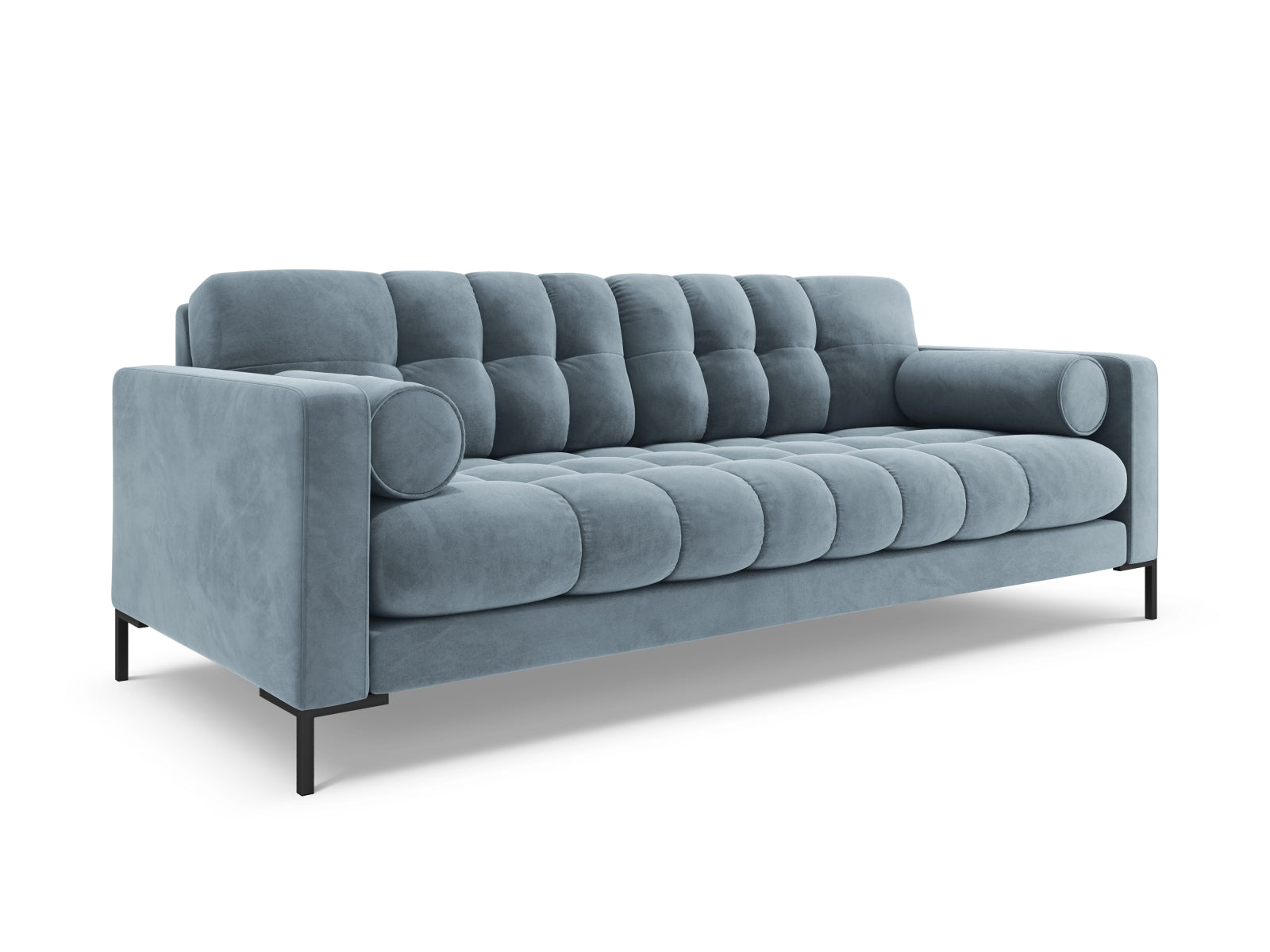 Elegantes 3-Sitzer Sofa Bali in sanftem Hellblau, ideal für stilvolle Wohnräume. Hochwertiges Design von Cosmopolitan.