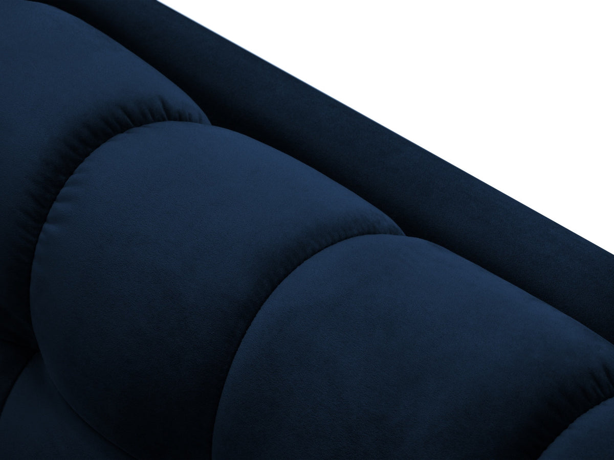 3er Sofa Bali von Cosmopolitan Design mit Stoffbezug, Holzrahmen und Metallbeinen