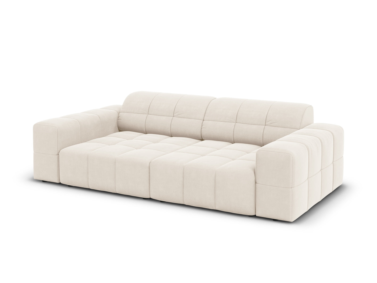 Entdecken Sie das elegante Chicago Velour Sofa 3 Sitzer von Cosmopolitan Design – perfekt für Ihr modernes Zuhause und für ultimativen Komfort!