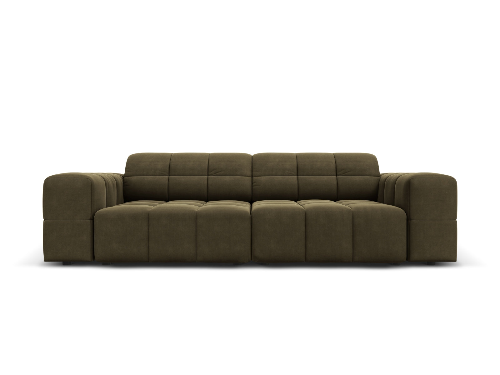 Chicago Velour Sofa 3 Sitzer 102cm in Green präsentiert im Onlineshop von KAQTU Design AG. 3er Sofa ist von Cosmopolitan Design