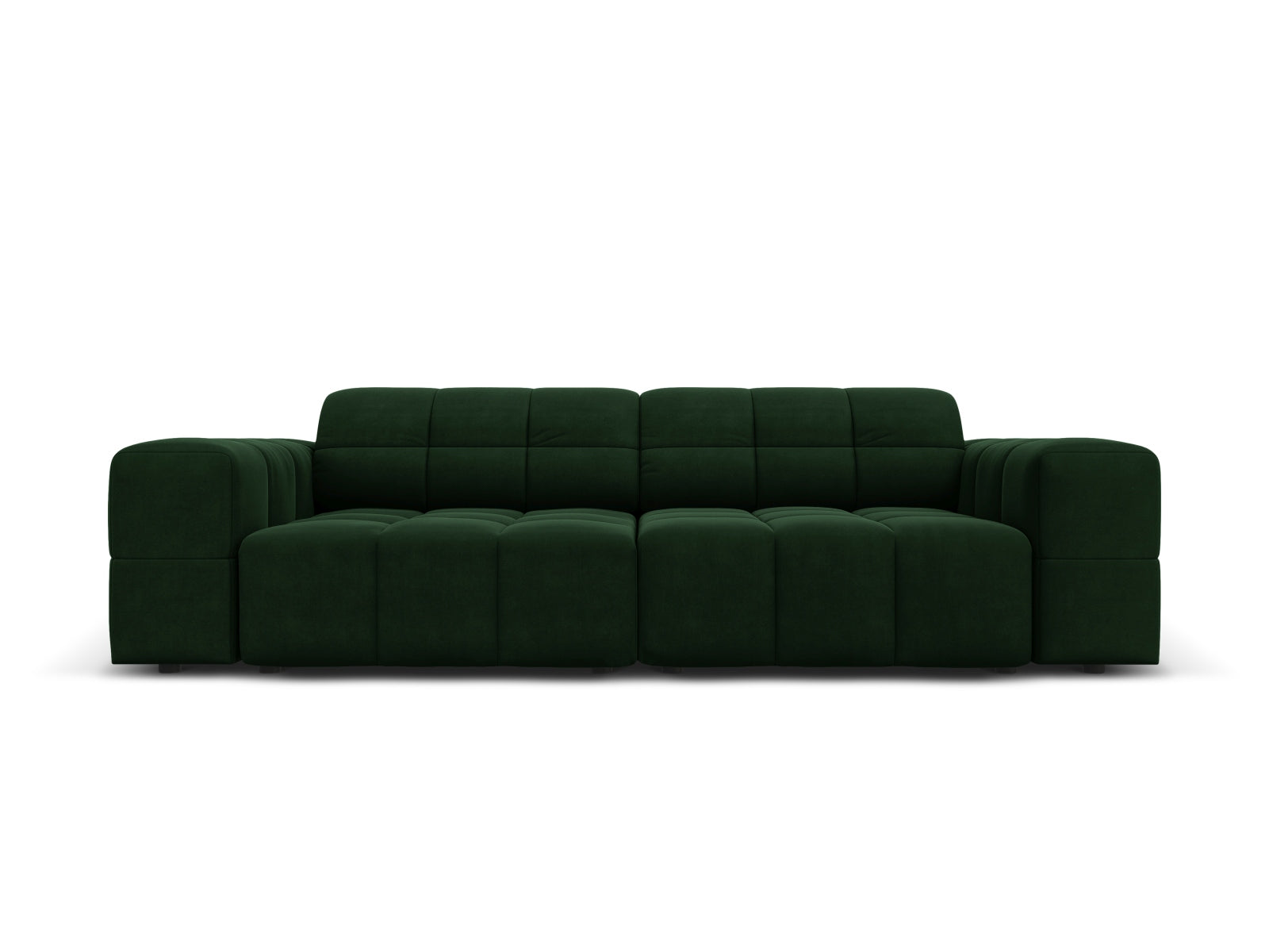 Chicago Velour Sofa 3 Sitzer 102cm in Bottle Green präsentiert im Onlineshop von KAQTU Design AG. 3er Sofa ist von Cosmopolitan Design