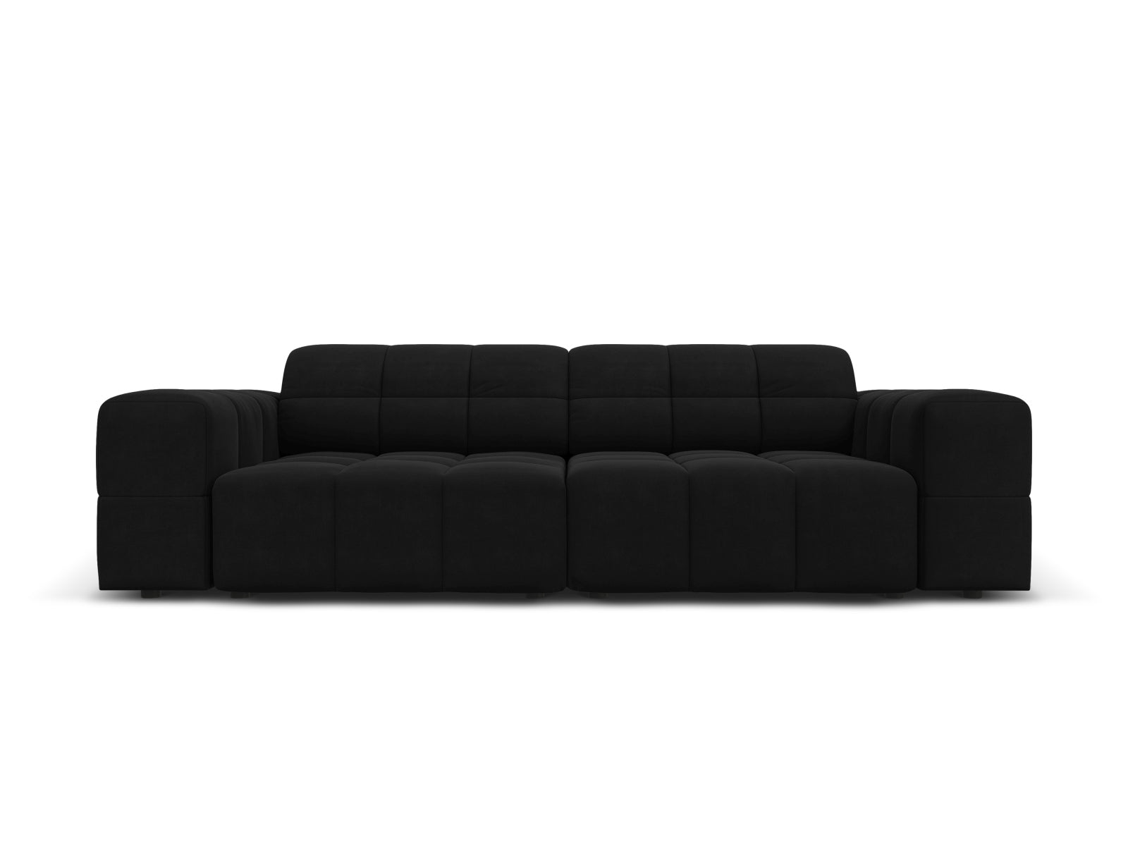 Chicago Velour Sofa 3 Sitzer 102cm in Black präsentiert im Onlineshop von KAQTU Design AG. 3er Sofa ist von Cosmopolitan Design
