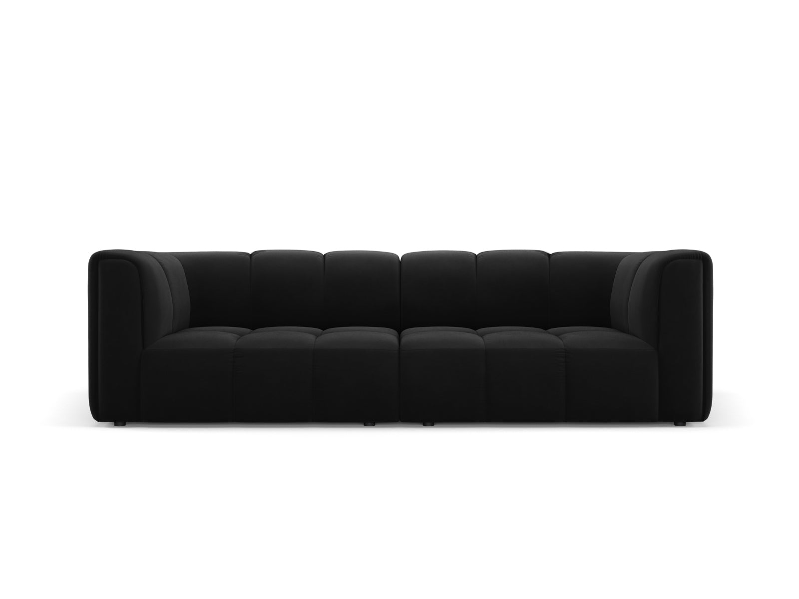 3-Sitzer Modular Sofa Moritz in Black-Bluvel präsentiert im Onlineshop von KAQTU Design AG. 3er Sofa ist von Cosmopolitan Design