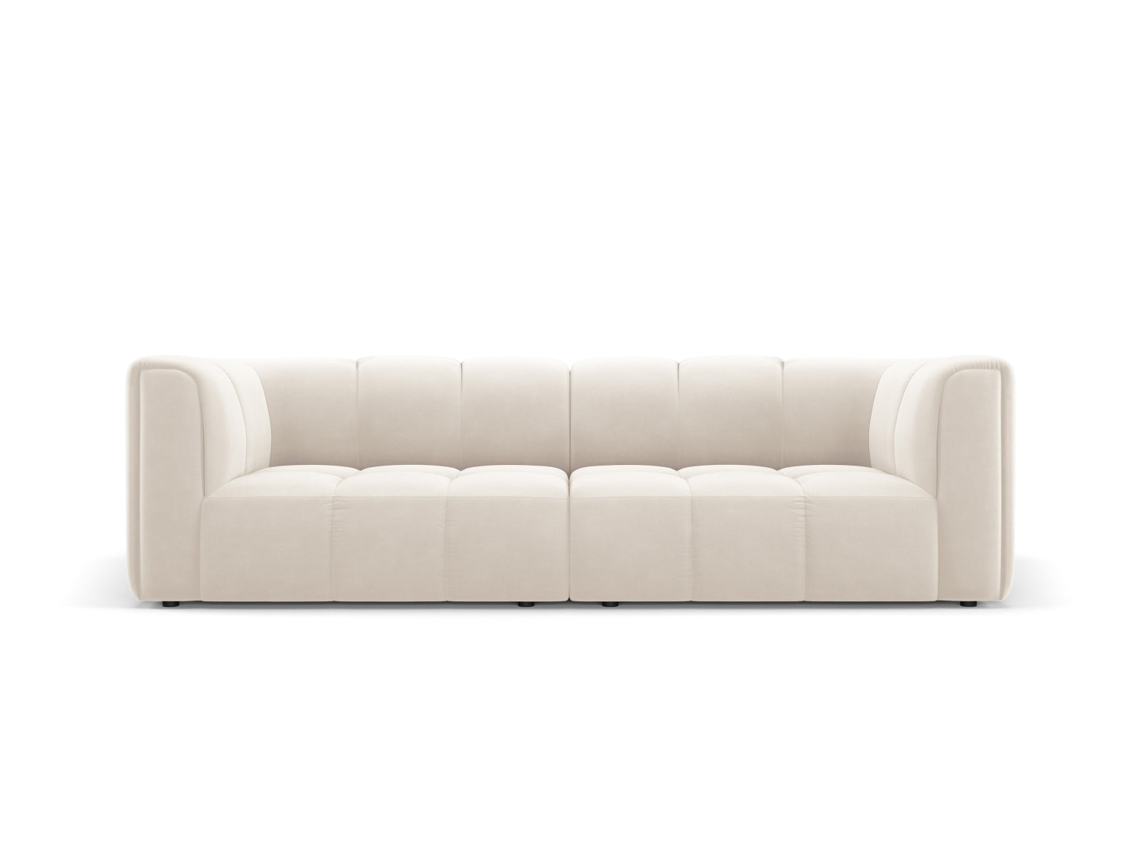 3-Sitzer Modular Sofa Moritz in Light Beige-Bluvel präsentiert im Onlineshop von KAQTU Design AG. 3er Sofa ist von Cosmopolitan Design