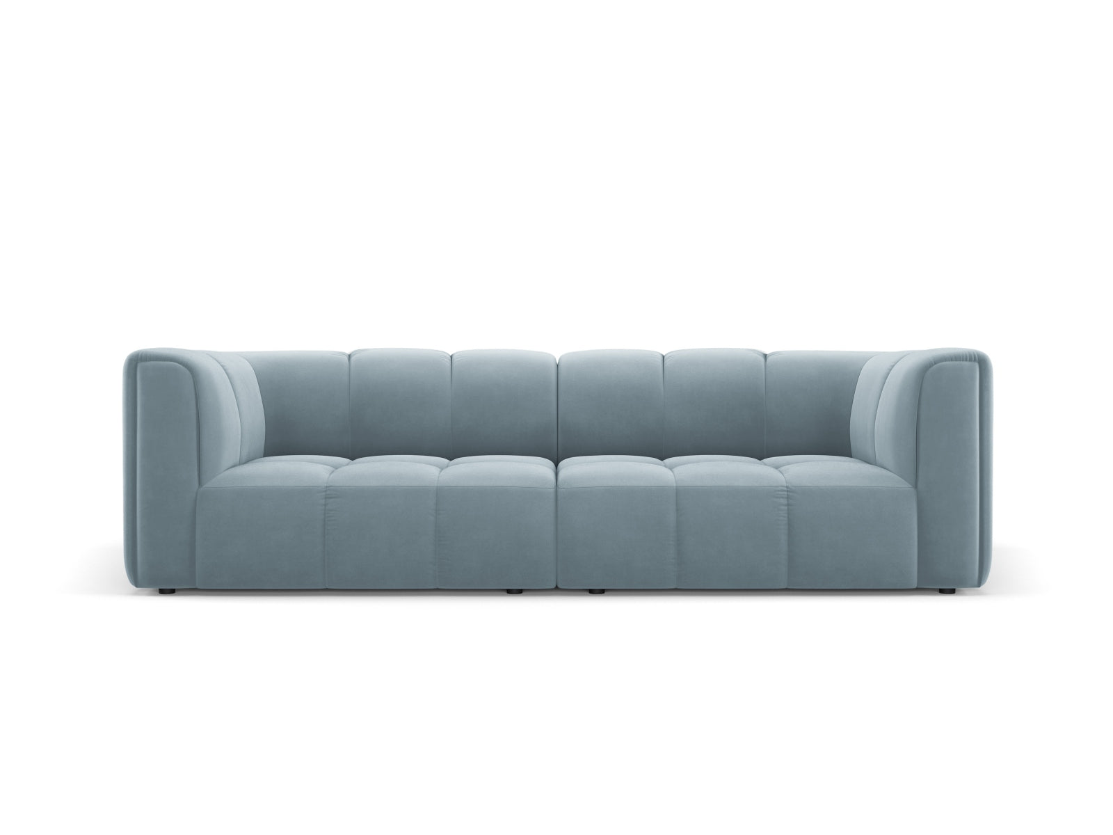 3-Sitzer Modular Sofa Moritz in Light Blue-Bluvel präsentiert im Onlineshop von KAQTU Design AG. 3er Sofa ist von Cosmopolitan Design