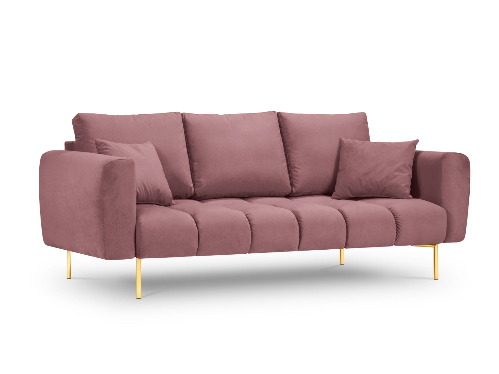 Hastings Velour Sofa 3 Sitzer in Pink präsentiert im Onlineshop von KAQTU Design AG. 3er Sofa ist von Cosmopolitan Design