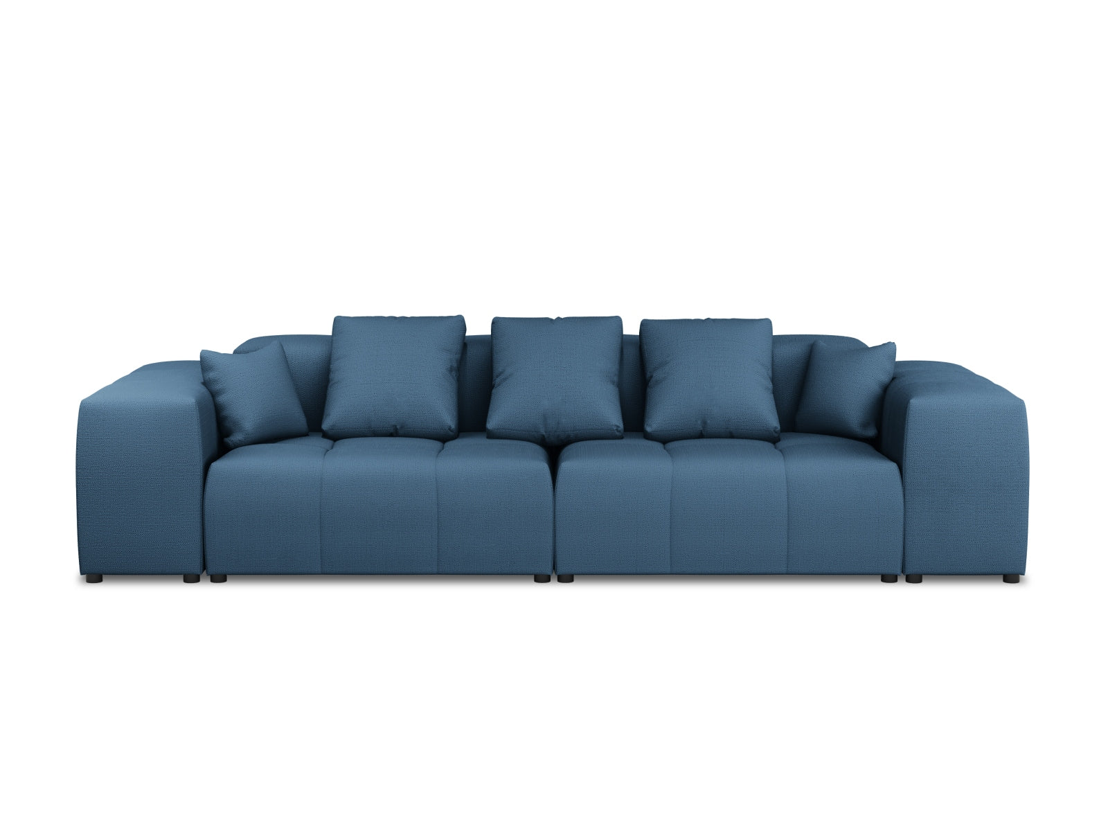 Rome Modular Sofa 3 Sitzer in Dark Blue-Babel präsentiert im Onlineshop von KAQTU Design AG. 3er Sofa ist von Cosmopolitan Design