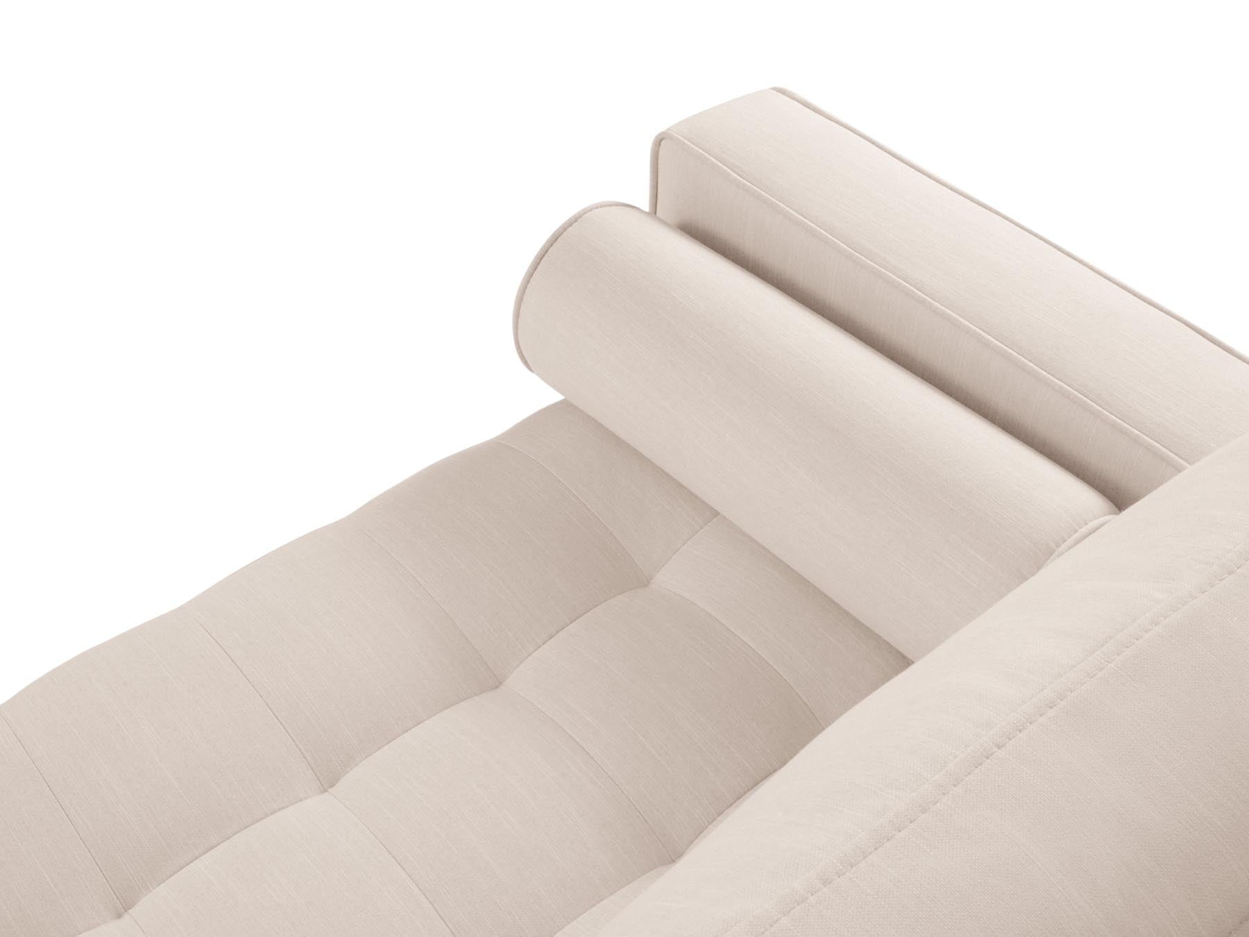 Elegantes 3-Sitzer Sofa Aspen in sanftem Beige, ideal für stilvolle Wohnräume. Hochwertige Materialien und modernes Design von Cosmopolitan Design.