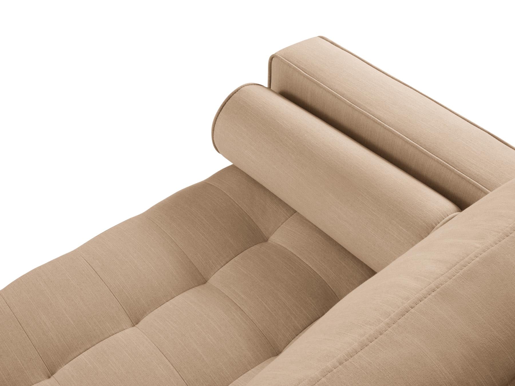 Elegantes 3-Sitzer Sofa Aspen in sanftem Beige-Melva, ideal für ein modernes Wohnambiente und entspannte Stunden. Entdecken Sie Komfort und Stil.