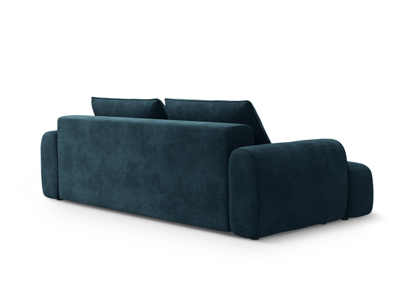 Stylisches 4-Sitzer Sofa Calma in modernem Petrol, perfekt für entspannte Stunden, mit cleverer Schlaffunktion und integriertem Stauraum.