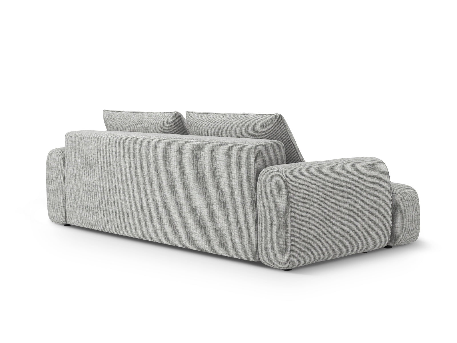 Modernes 4-Sitzer Sofa Calma in stilvollem Warm Grey-Baltimore, perfekt für Gäste und mit cleverem Stauraum für mehr Ordnung.