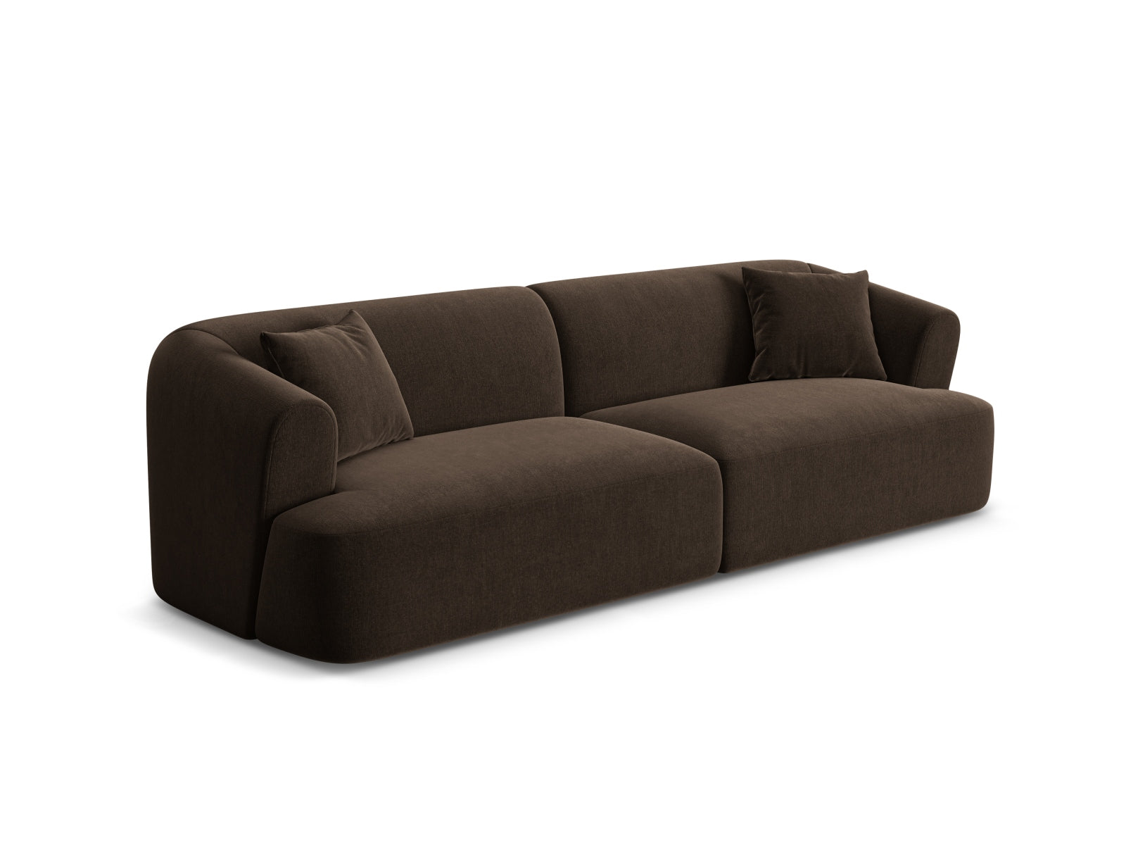 Elegantes 4-Sitzer Sofa Campi in Chocolate-Vogue, ideal für stilvolle Wohnräume, erhältlich bei KAQTU Design AG.