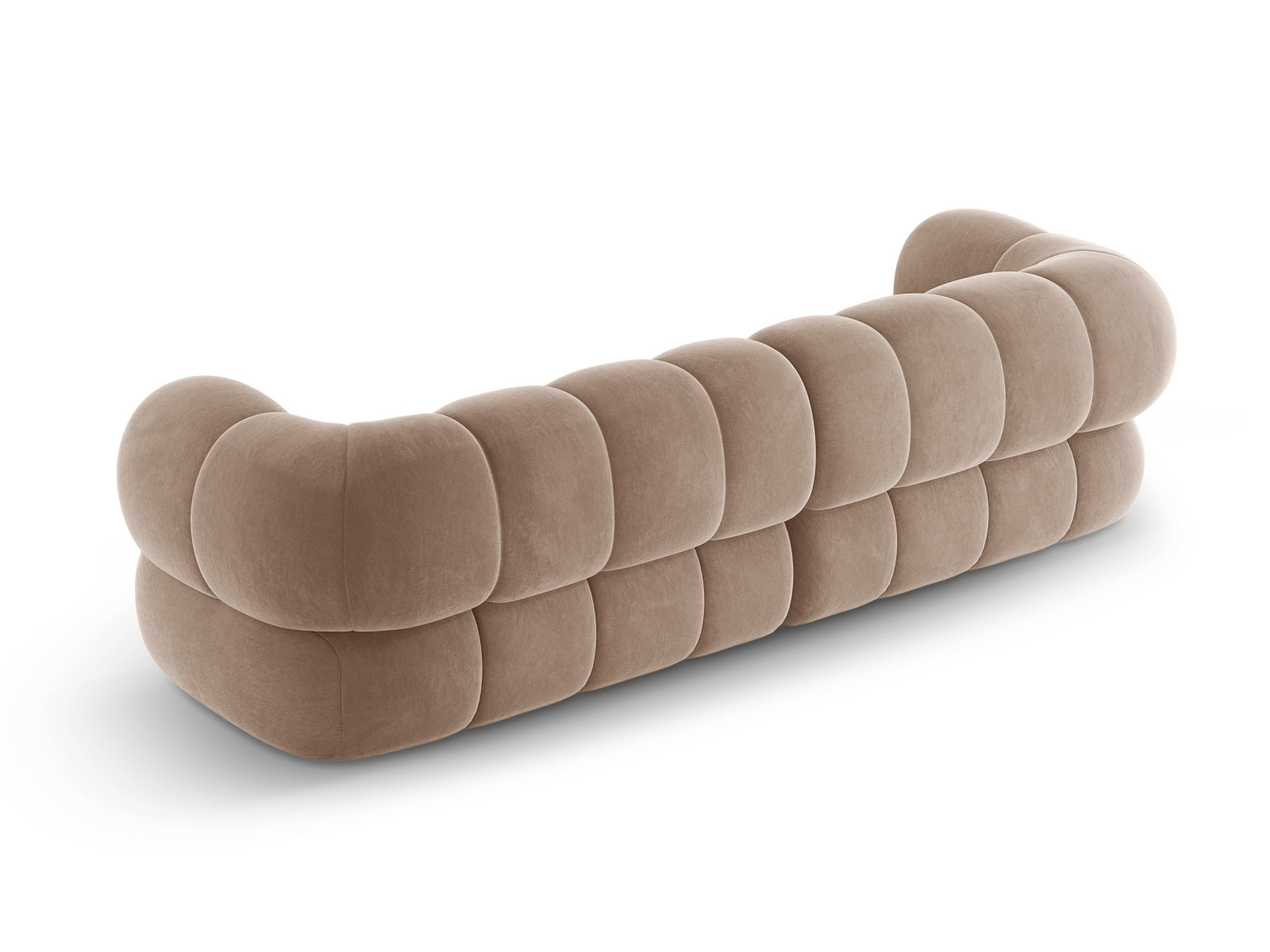 Koge Velour Sofa 4 Sitzer 95cm in Dark Beige-Vogue präsentiert im Onlineshop von KAQTU Design AG. 4er Sofa ist von Cosmopolitan Design