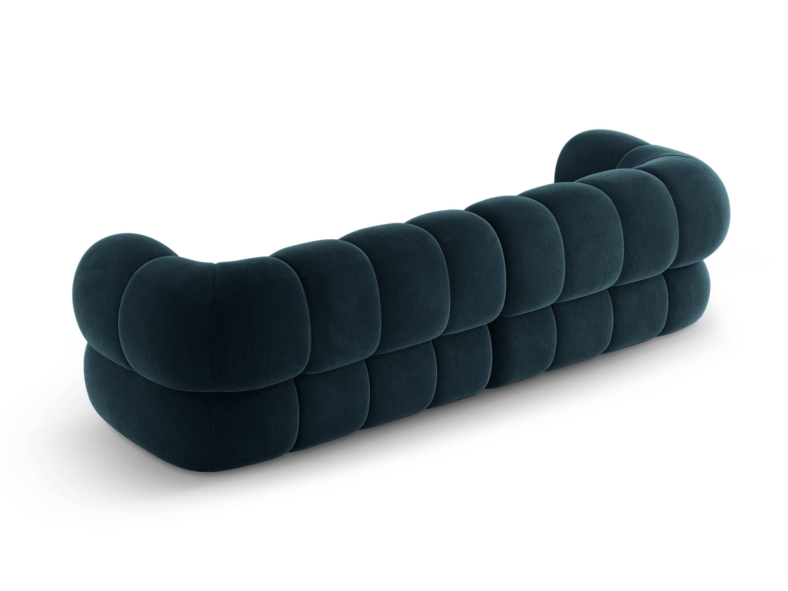 Koge Velour Sofa 4 Sitzer 95cm in Deep Petrol-Vogue präsentiert im Onlineshop von KAQTU Design AG. 4er Sofa ist von Cosmopolitan Design