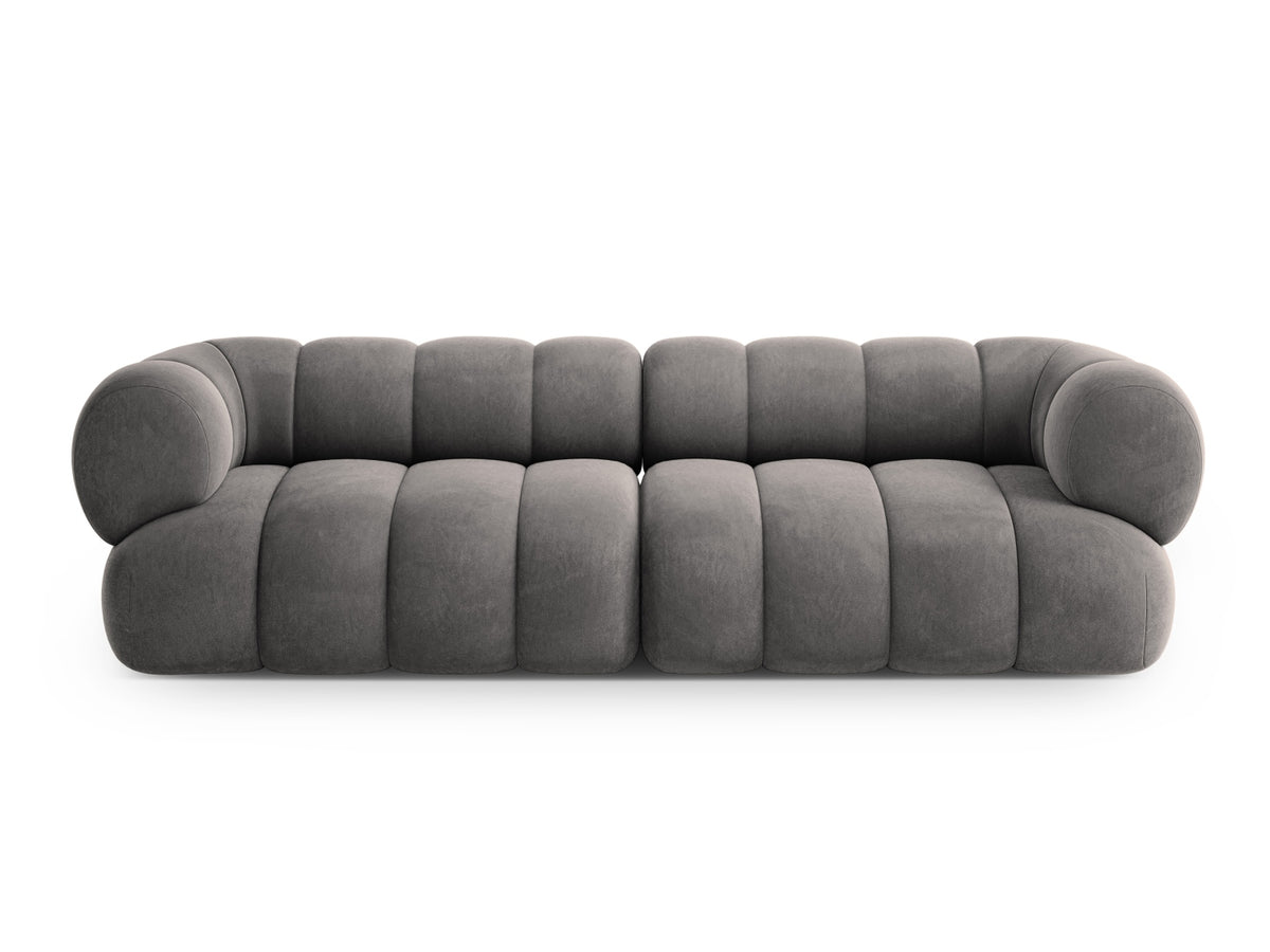 Koge Velour Sofa 4 Sitzer 95cm in Grey-Vogue präsentiert im Onlineshop von KAQTU Design AG. 4er Sofa ist von Cosmopolitan Design