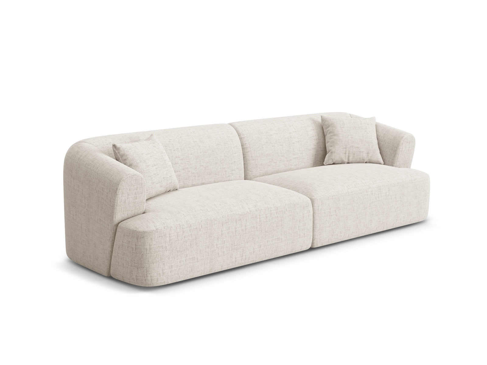 Elegantes 4-Sitzer Sofa Campi in sanftem Beige, ideal für moderne Wohnräume, erhältlich bei KAQTU Design AG.