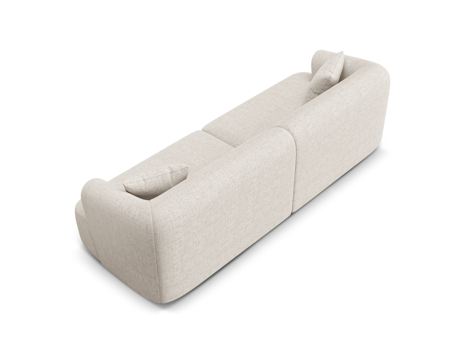 Stylisches 4-Sitzer Sofa Campi in neutralem Beige, perfekt für zeitgemäße Wohnkonzepte und entspannte Atmosphäre.
