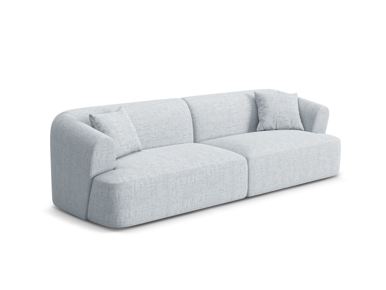 Elegantes 4-Sitzer Sofa Campi in hellem Grau, ideal für moderne Wohnräume, erhältlich bei KAQTU Design AG.
