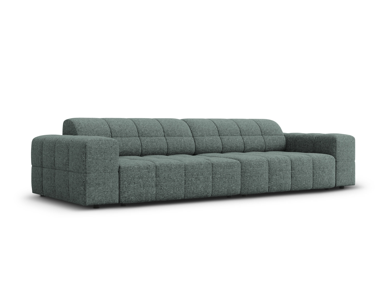 Elegantes Chicago Sofa in Petrol-Haga, 4-Sitzer mit modernem Design, ideal für stilvolle Wohnräume, erhältlich bei KAQTU Design AG.