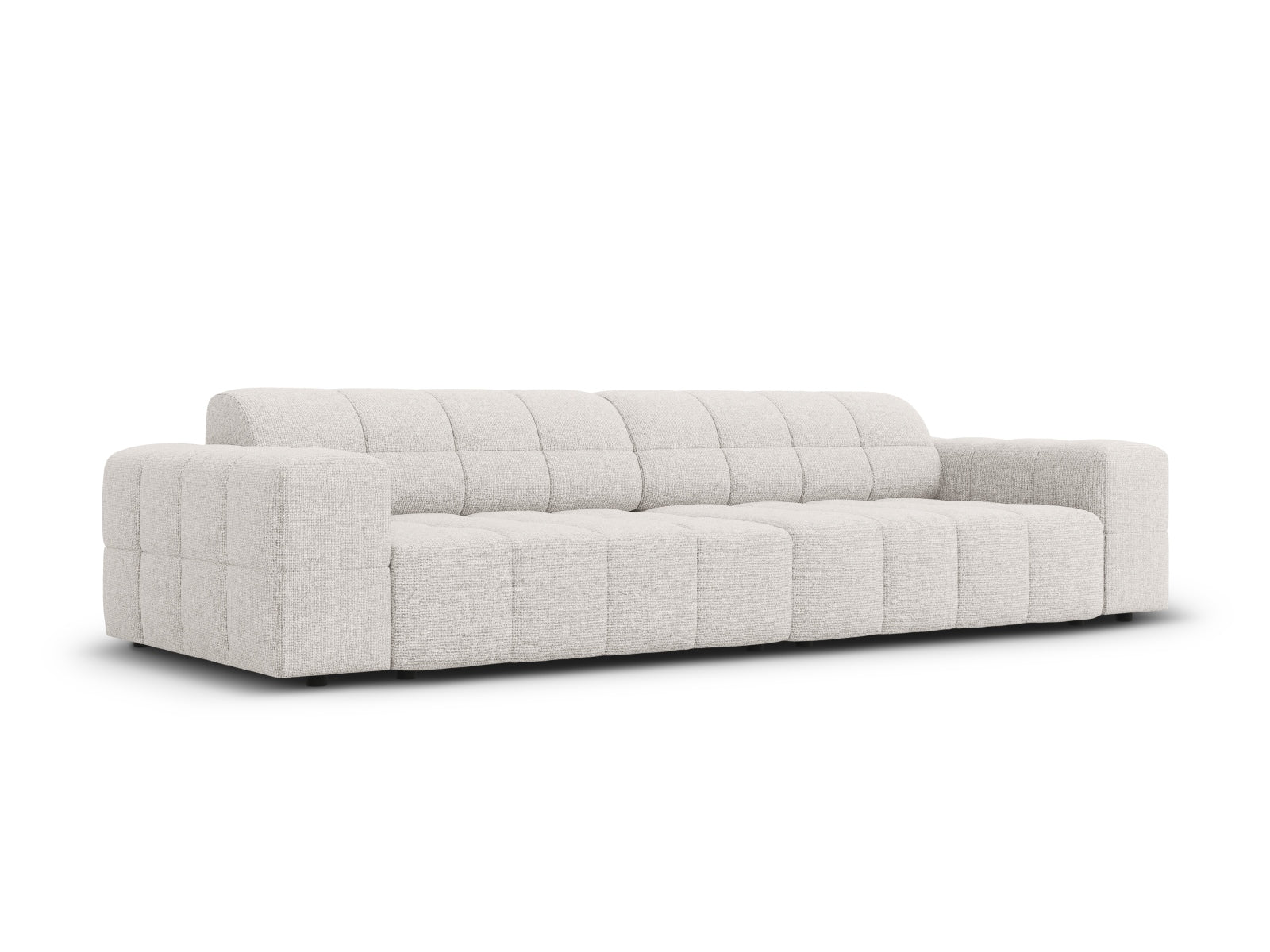 Elegantes Chicago 4-Sitzer Sofa in hellem Grau, ideal für stilvolle Wohnräume. Hochwertiges Design von Cosmopolitan Design.