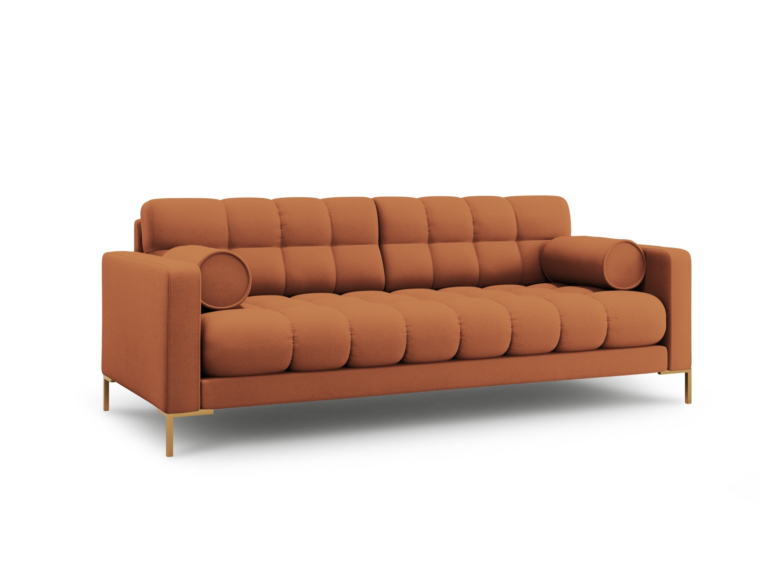 Elegantes 4-Sitzer Sofa Bali in warmem Brick-Neve, ideal für stilvolle Wohnräume, präsentiert von Cosmopolitan Design.