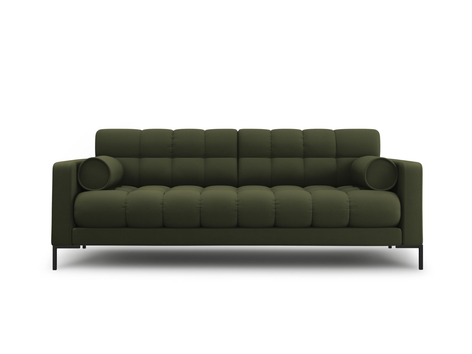Modernes 4-Sitzer Sofa Bali in leuchtendem Gelb-Bluvel, perfekt für gemütliche Abende und stilvolle Einrichtungsideen.