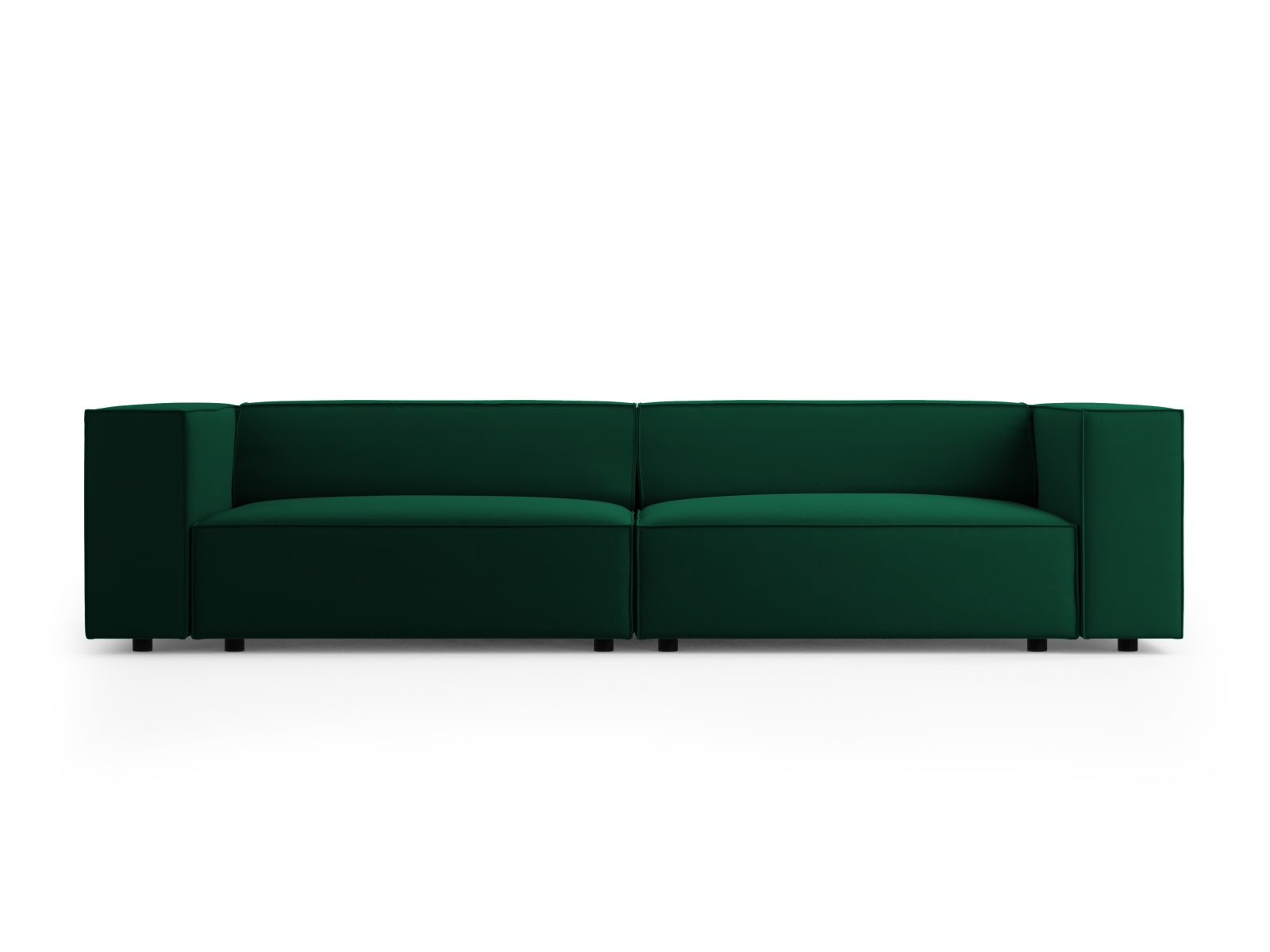 Arendal Velour Sofa 4 Sitzer in Bottle Green präsentiert im Onlineshop von KAQTU Design AG. 4er Sofa ist von Cosmopolitan Design