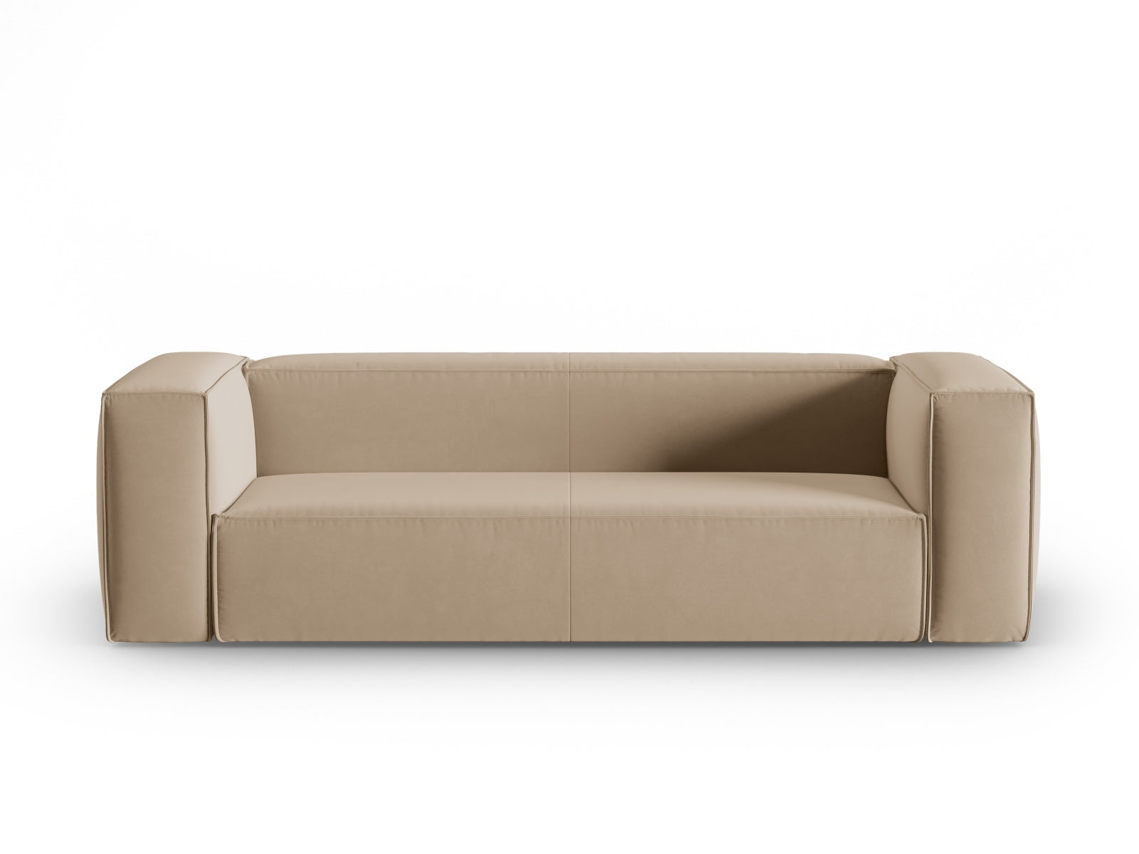 Mackay Velour Sofa 4 Sitzer in Sand präsentiert im Onlineshop von KAQTU Design AG. 4er Sofa ist von Cosmopolitan Design