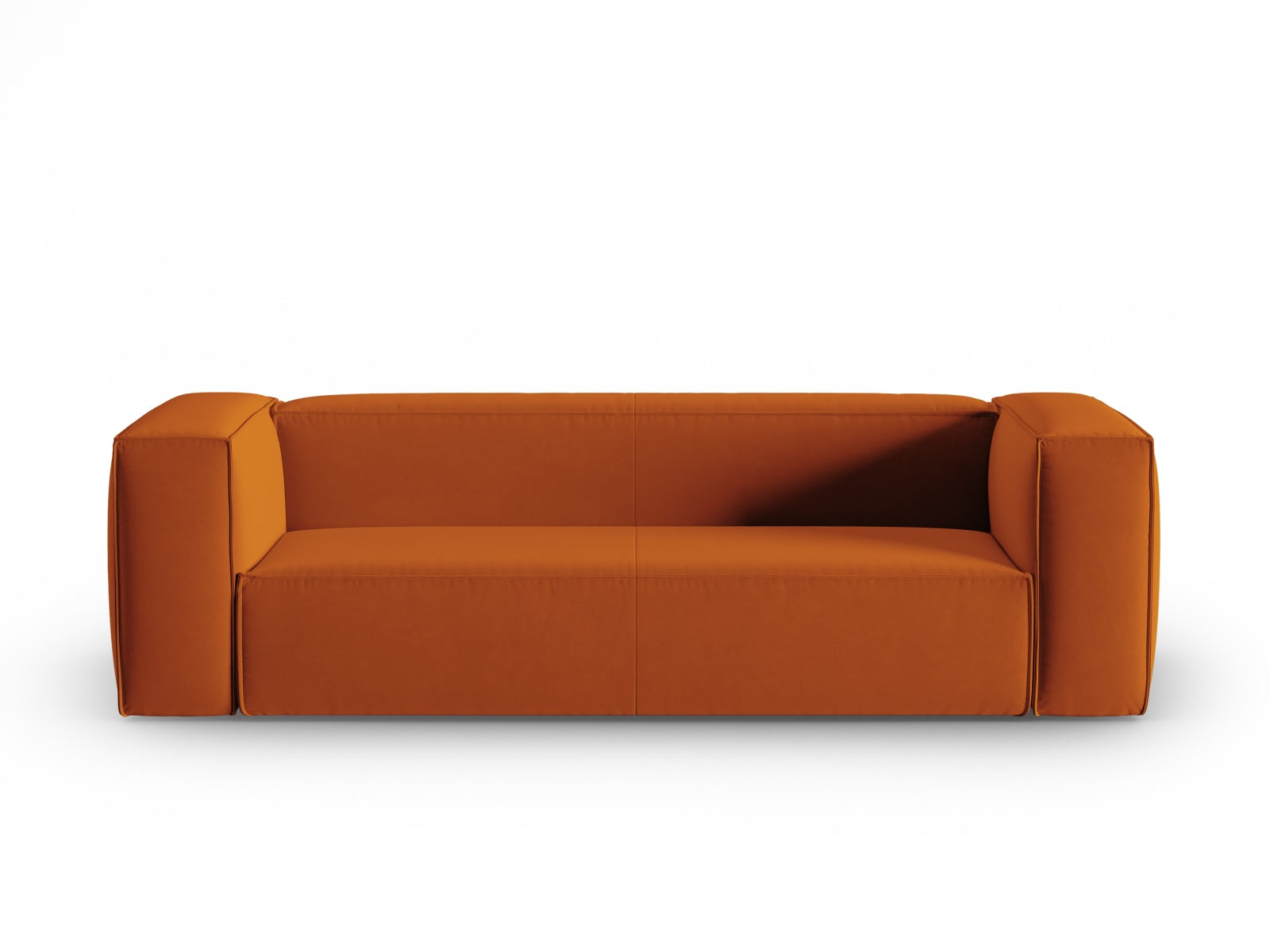 Mackay Velour Sofa 4 Sitzer in Terracotta präsentiert im Onlineshop von KAQTU Design AG. 4er Sofa ist von Cosmopolitan Design