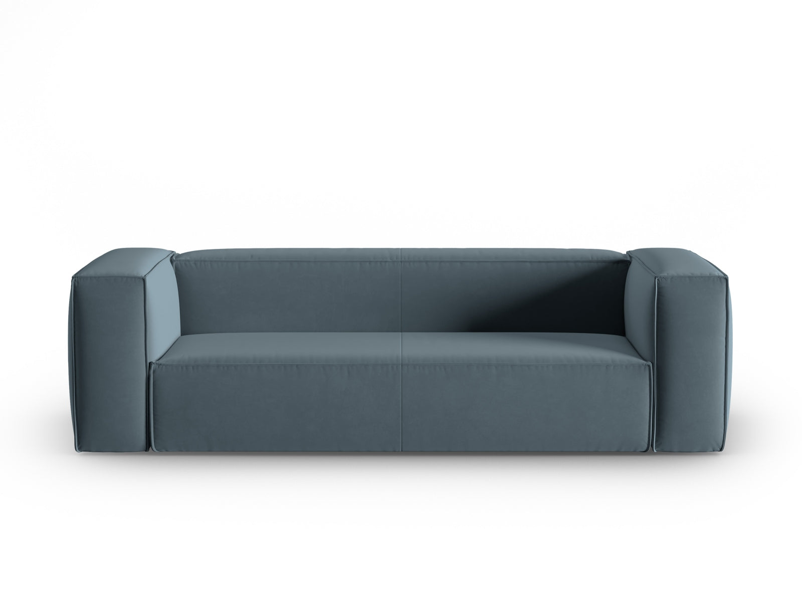 Mackay Velour Sofa 4 Sitzer in Pastel Blue präsentiert im Onlineshop von KAQTU Design AG. 4er Sofa ist von Cosmopolitan Design