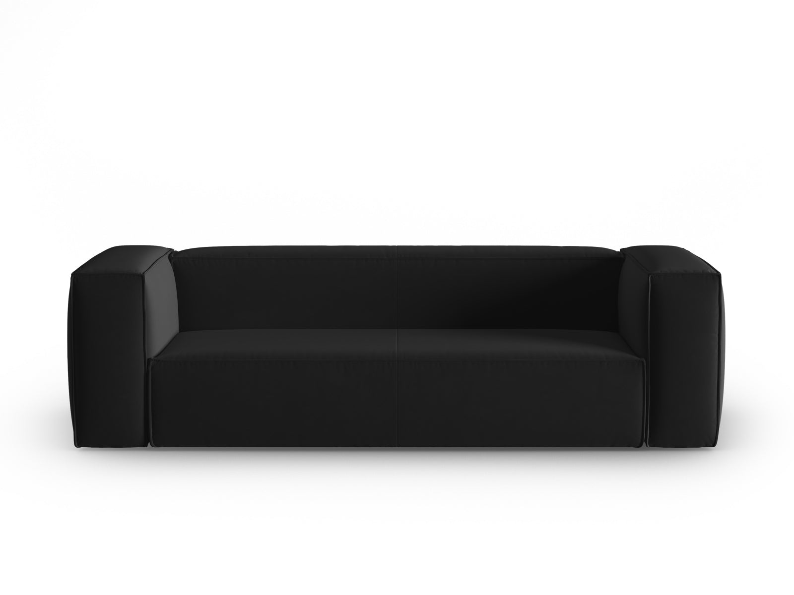 Mackay Velour Sofa 4 Sitzer in Black präsentiert im Onlineshop von KAQTU Design AG. 4er Sofa ist von Cosmopolitan Design