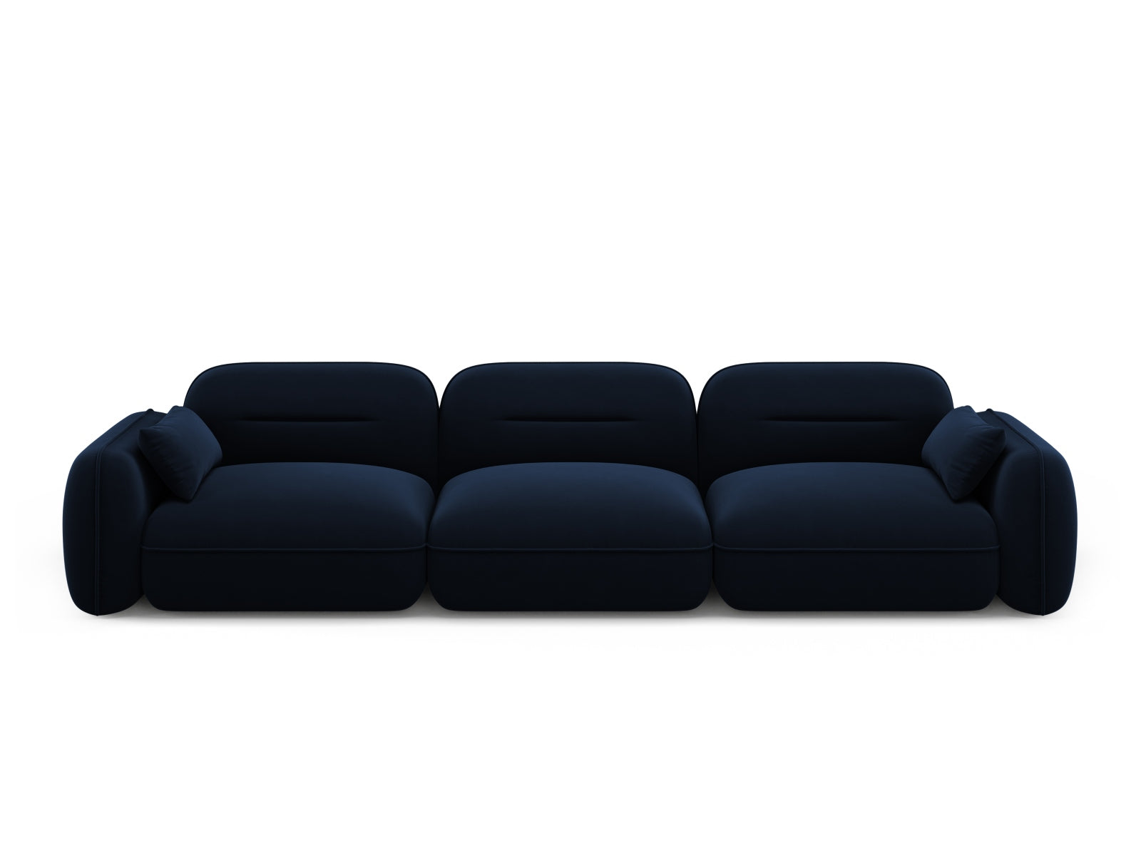Sydney Velour Modular Sofa 4 Sitzer in Royal Blue präsentiert im Onlineshop von KAQTU Design AG. 4er Sofa ist von Cosmopolitan Design