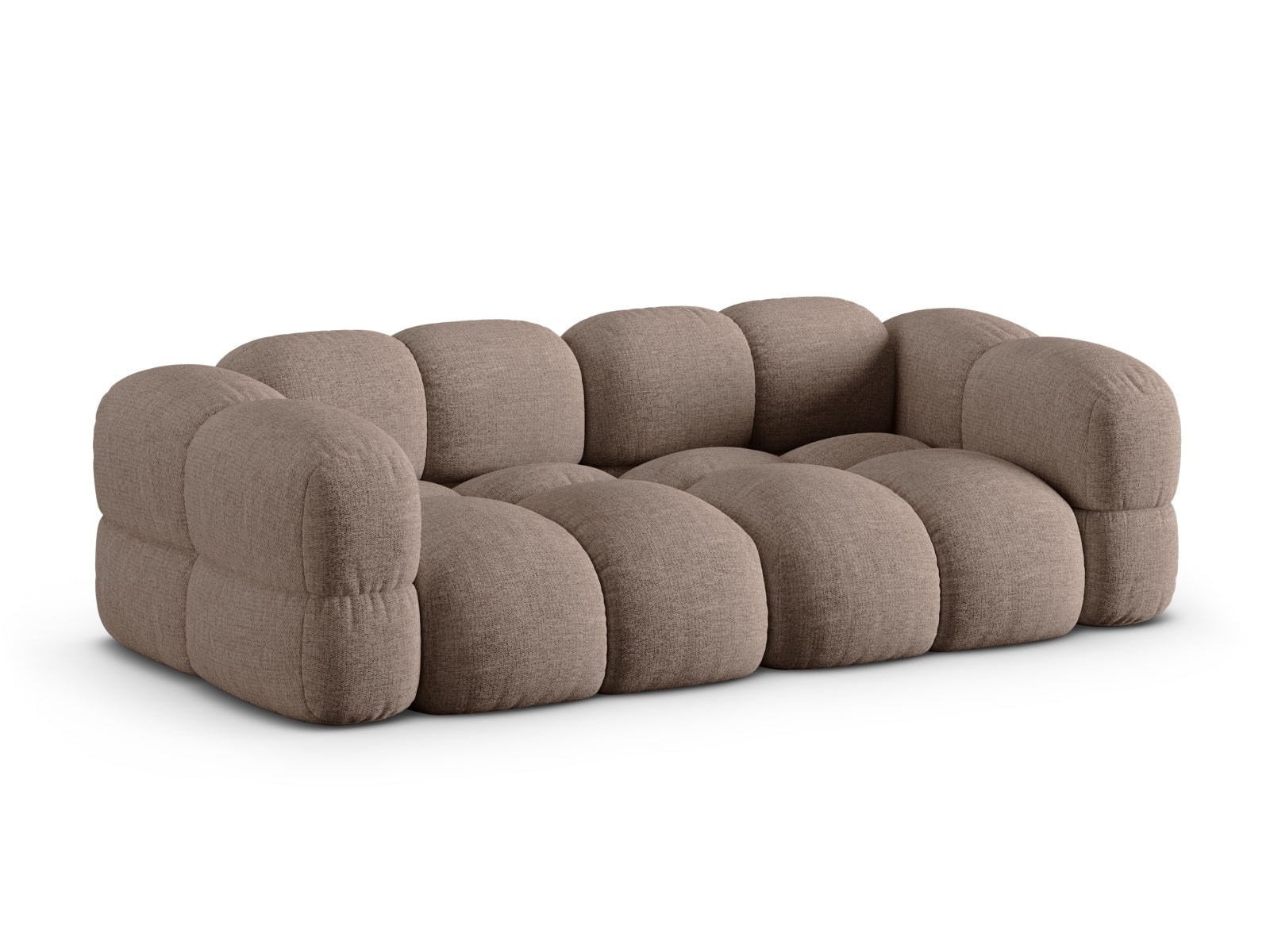 Modernes 4-Sitzer Sofa Loretto in Cappuccino-Sorella, perfekt für gemütliche und stilvolle Wohnzimmer, von Cosmopolitan Design.