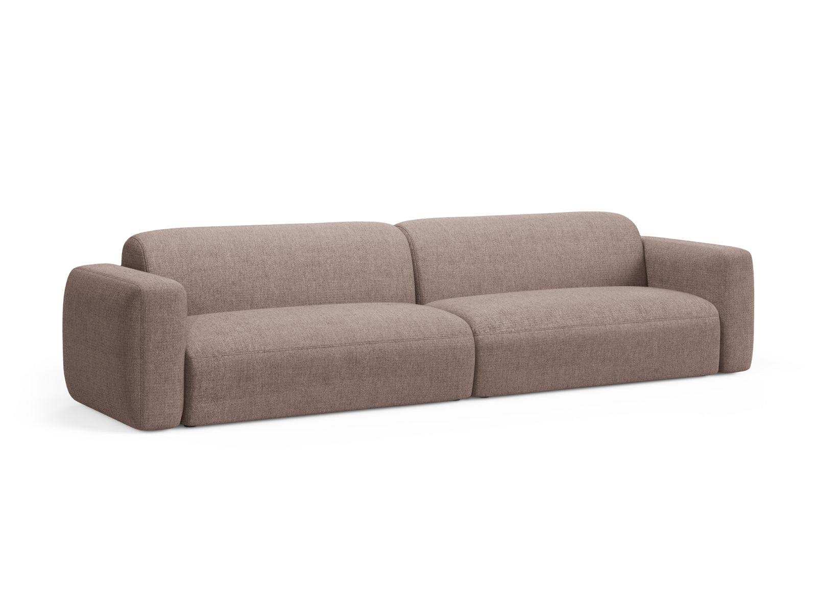 Elegantes Strino Modular Sofa für 4 Personen in stilvollem Cappuccino-Sorella, ideal für moderne Wohnräume und gemütliche Abende.