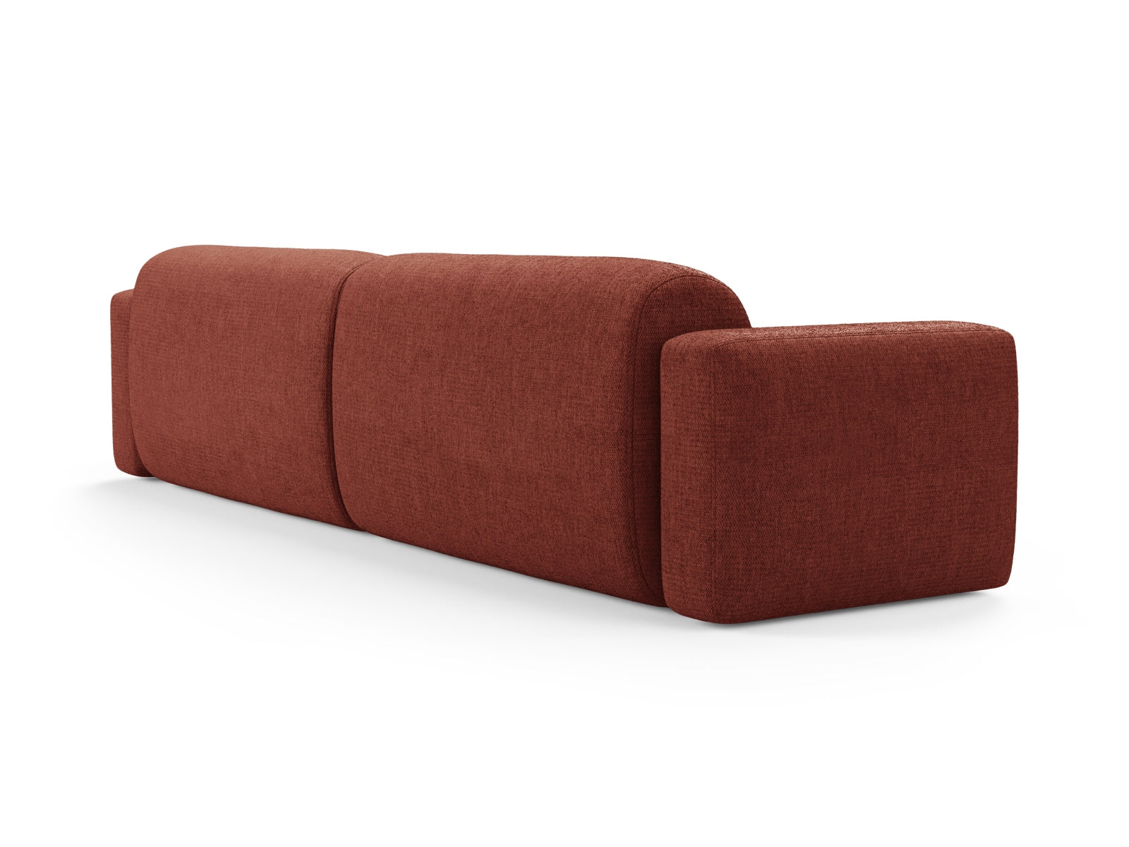 Modernes 4-Sitzer Strino Modular Sofa in Coral-Sorella, perfekt für gemütliche und stilvolle Wohnzimmergestaltung.