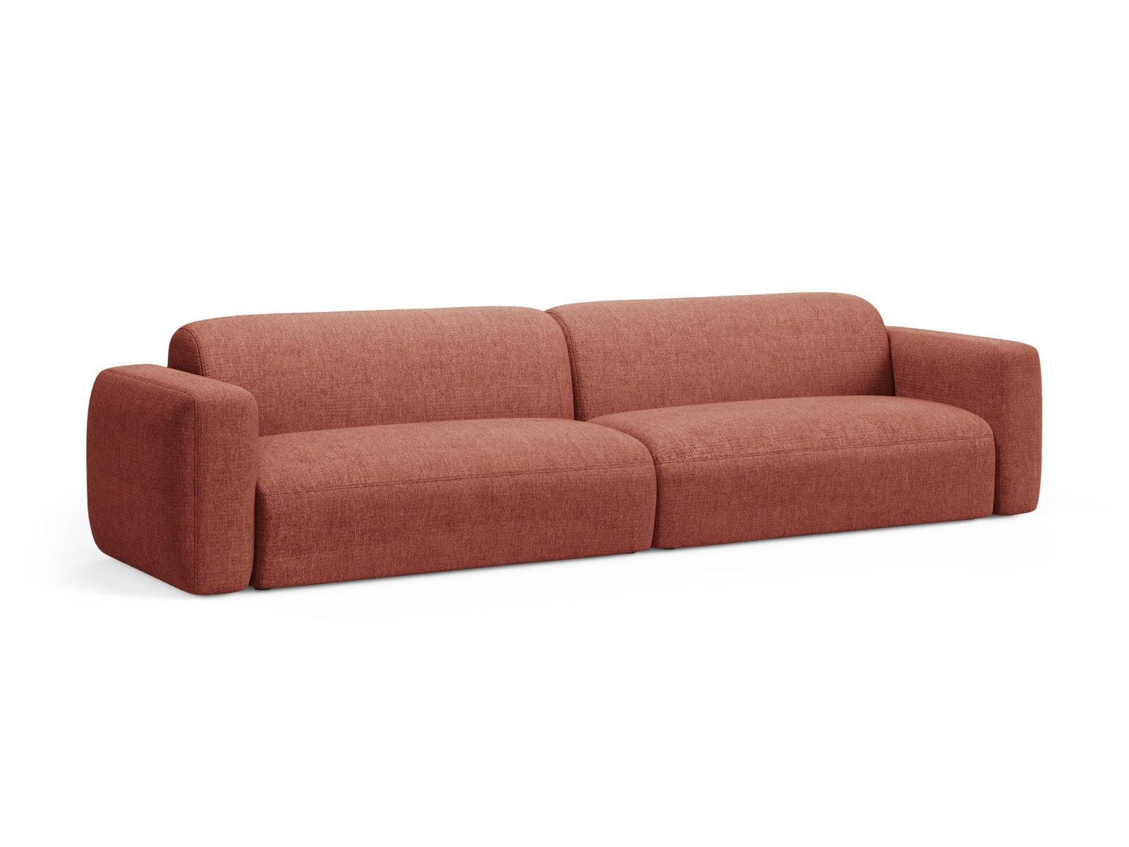 Elegantes Strino Modular Sofa für 4 Personen in Coral-Sorella, ideal für stilvolle Wohnräume, erhältlich bei KAQTU Design AG.