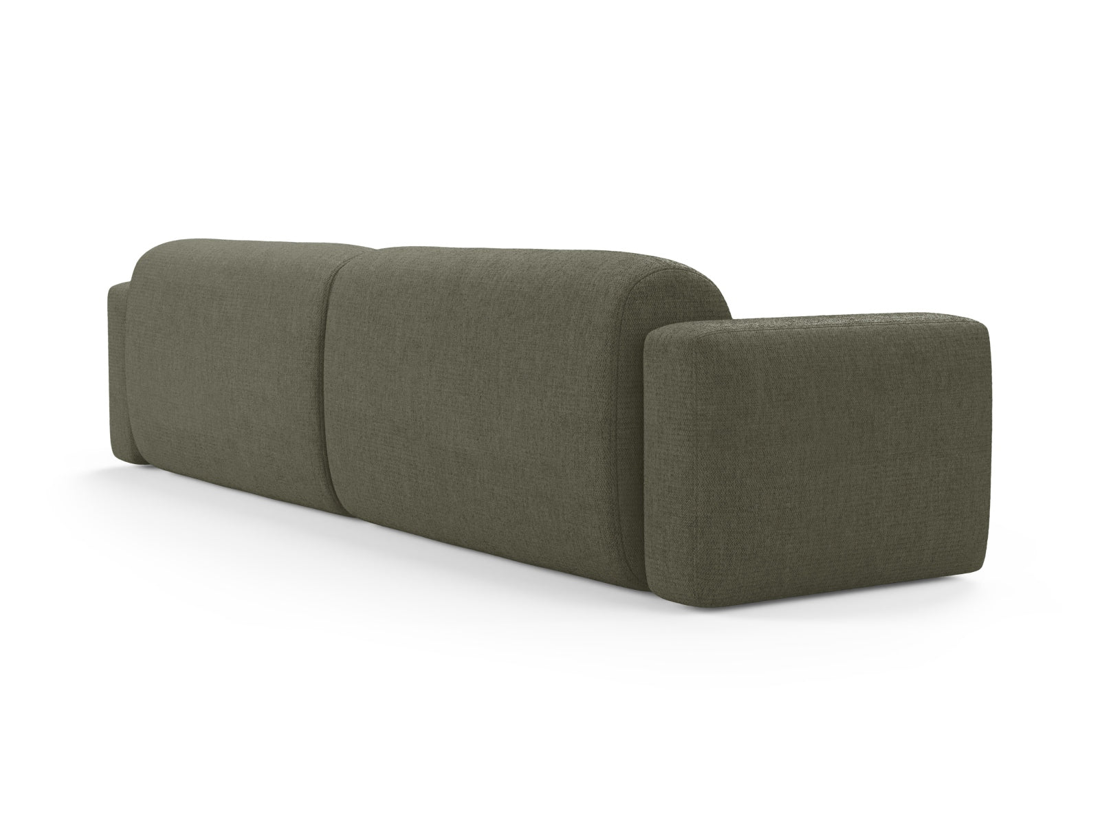 Modernes 4-Sitzer Sofa Strino in tiefem Olivgrün, perfekt für gemütliche Wohnzimmer und stilvolle Einrichtung, erhältlich bei KAQTU.