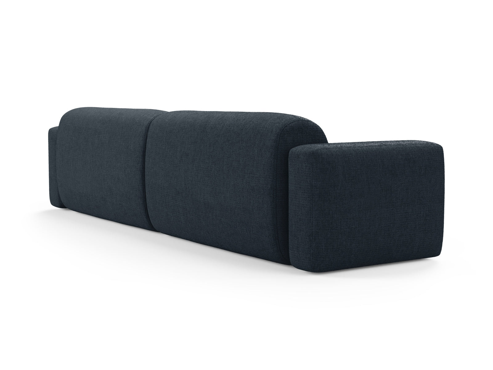 Modernes 4-Sitzer Strino Modular Sofa in tiefem Blau, perfekt für gemütliche Abende und stilvolle Einrichtungsideen.