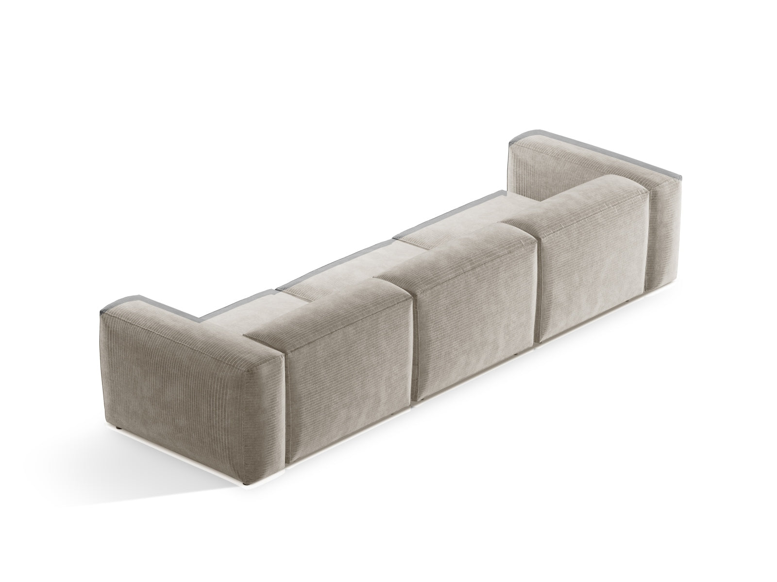 Bergamo Modular Sofa 4 Sitzer in Ivory-Perla präsentiert im Onlineshop von KAQTU Design AG. 4er Sofa ist von Cosmopolitan Design