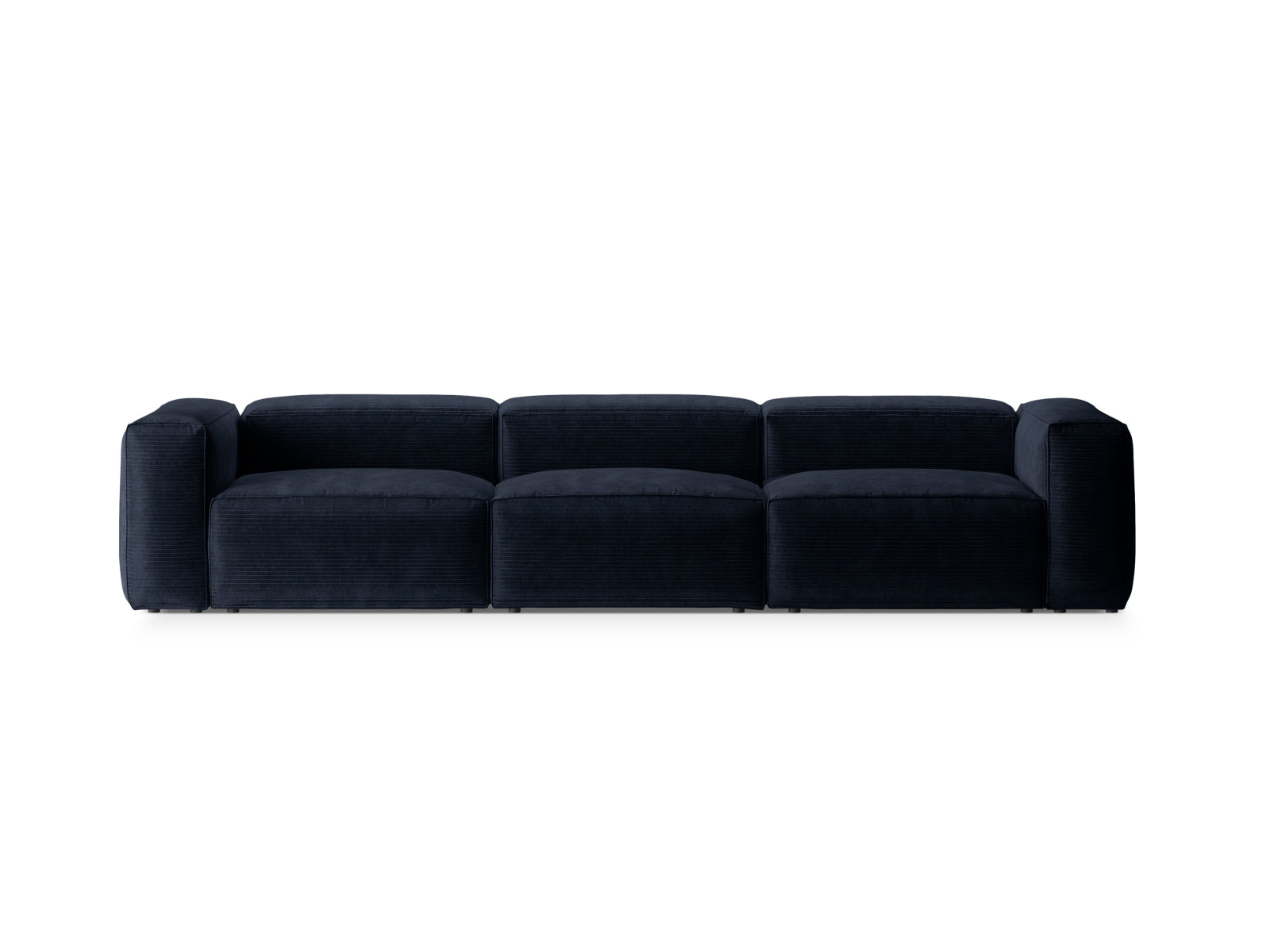 Bergamo Modular Sofa 4 Sitzer in Navy Blue-Perla präsentiert im Onlineshop von KAQTU Design AG. 4er Sofa ist von Cosmopolitan Design